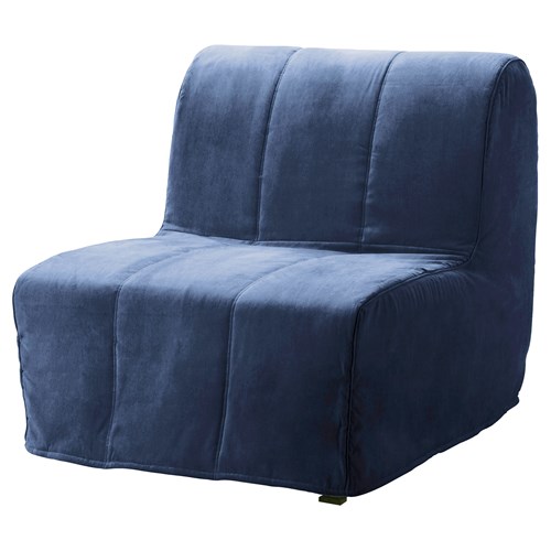 LYCKSELE/LÖVAS tekli yataklı koltuk, henan mavi IKEA