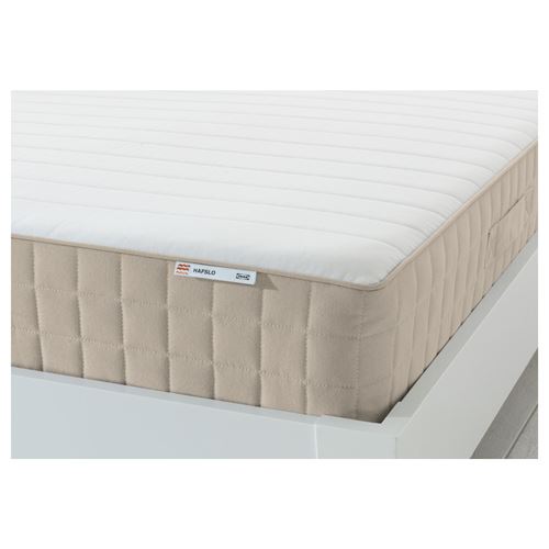 HAFSLO çift kişilik yatak ekruorta sert 180x200 cm IKEA