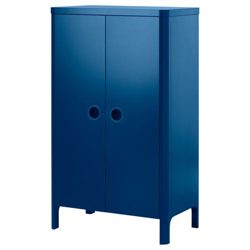 BUSUNGE çocuk gardırobu mavi 80x139 cm IKEA IKEA Çocuk