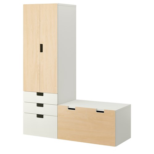 STUVA dolap kombinasyonu, beyazhuş, 150x50x192 cm IKEA