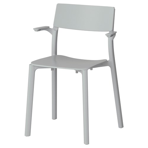 JANINGE kolçaklı sandalye gri IKEA Yemek Odaları