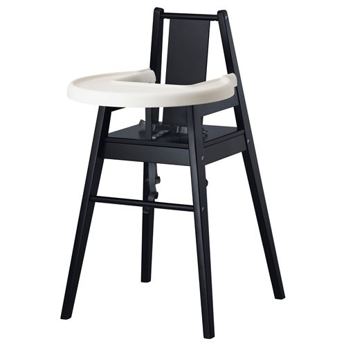 BLAMES tepsili mama sandalyesi siyahbeyaz 93 cm IKEA