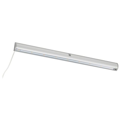 NORRFLY LED�li aydınlatma şeridi alüminyum rengi 55 cm IKEA Yatak Odaları