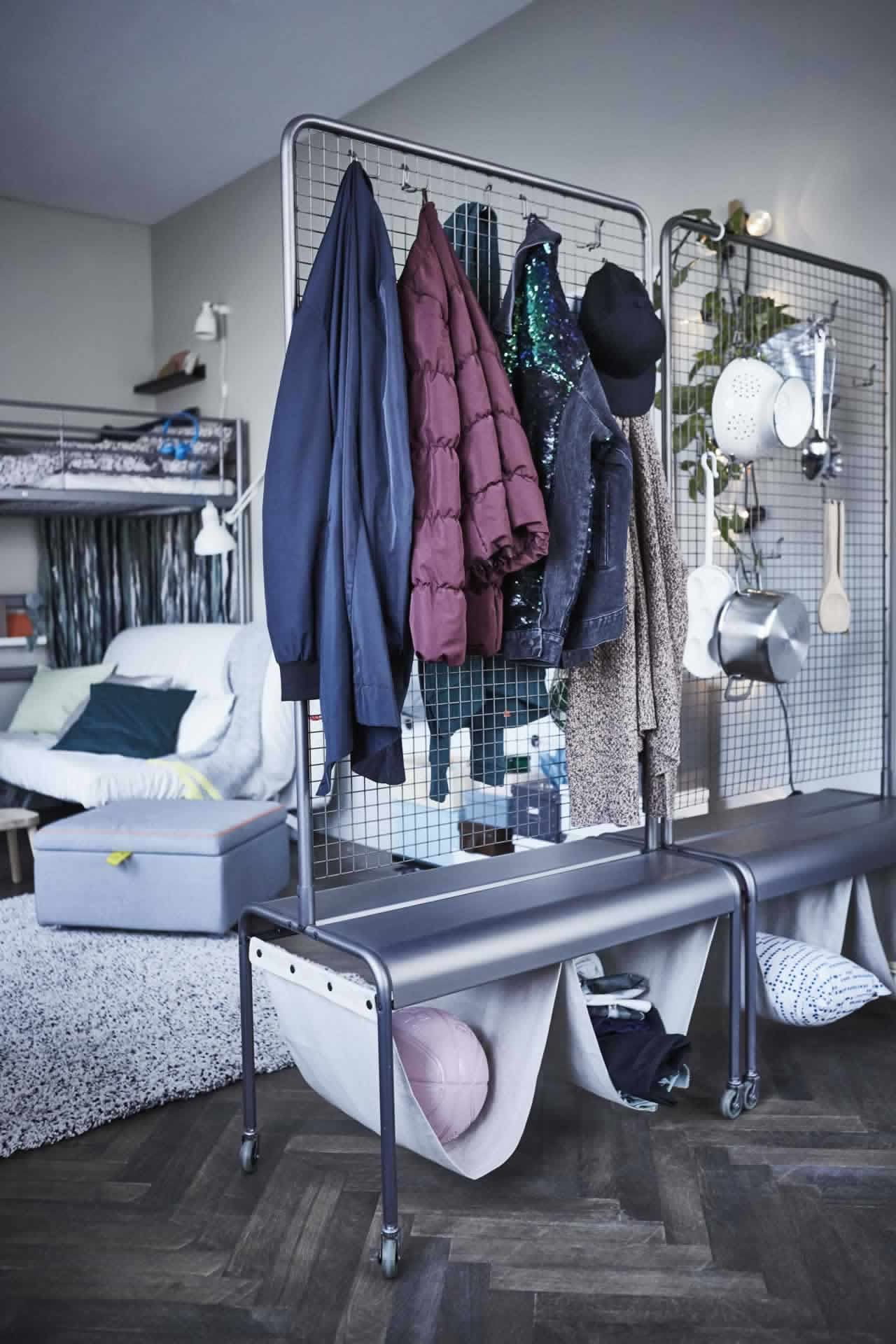 IKEA Ideas - Be ready for guests in a small space.