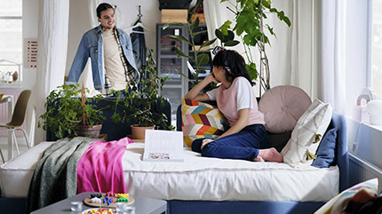 Ideas - Home 8 - Harika bir ikili: oturma odası ve yatak odası bir arada