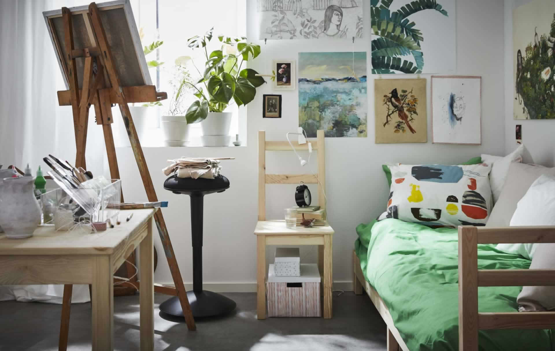 IKEA Ideas - Fresh and artsy dorm room ideas