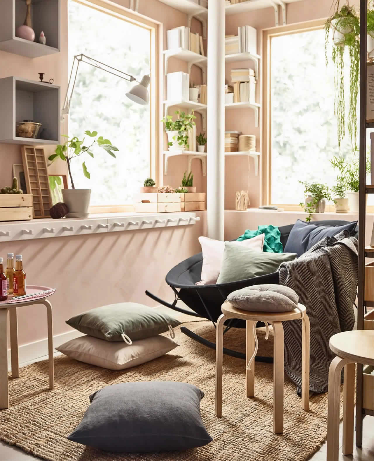 IKEA İyi Fikirler - Stres önleyici bir oturma odasına sahip olmanın yolları 