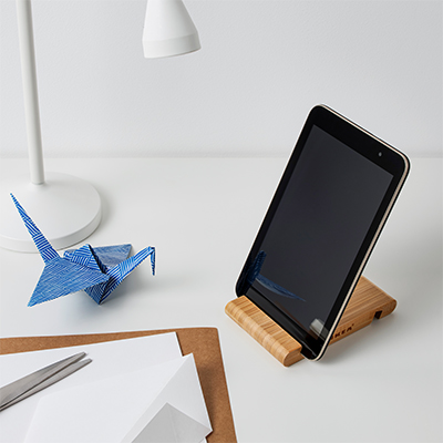 IKEA-bergenes bambu telefon tablet standi