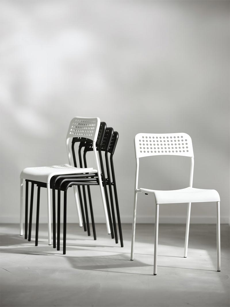 IKEA-kategori adde plastik sandalye