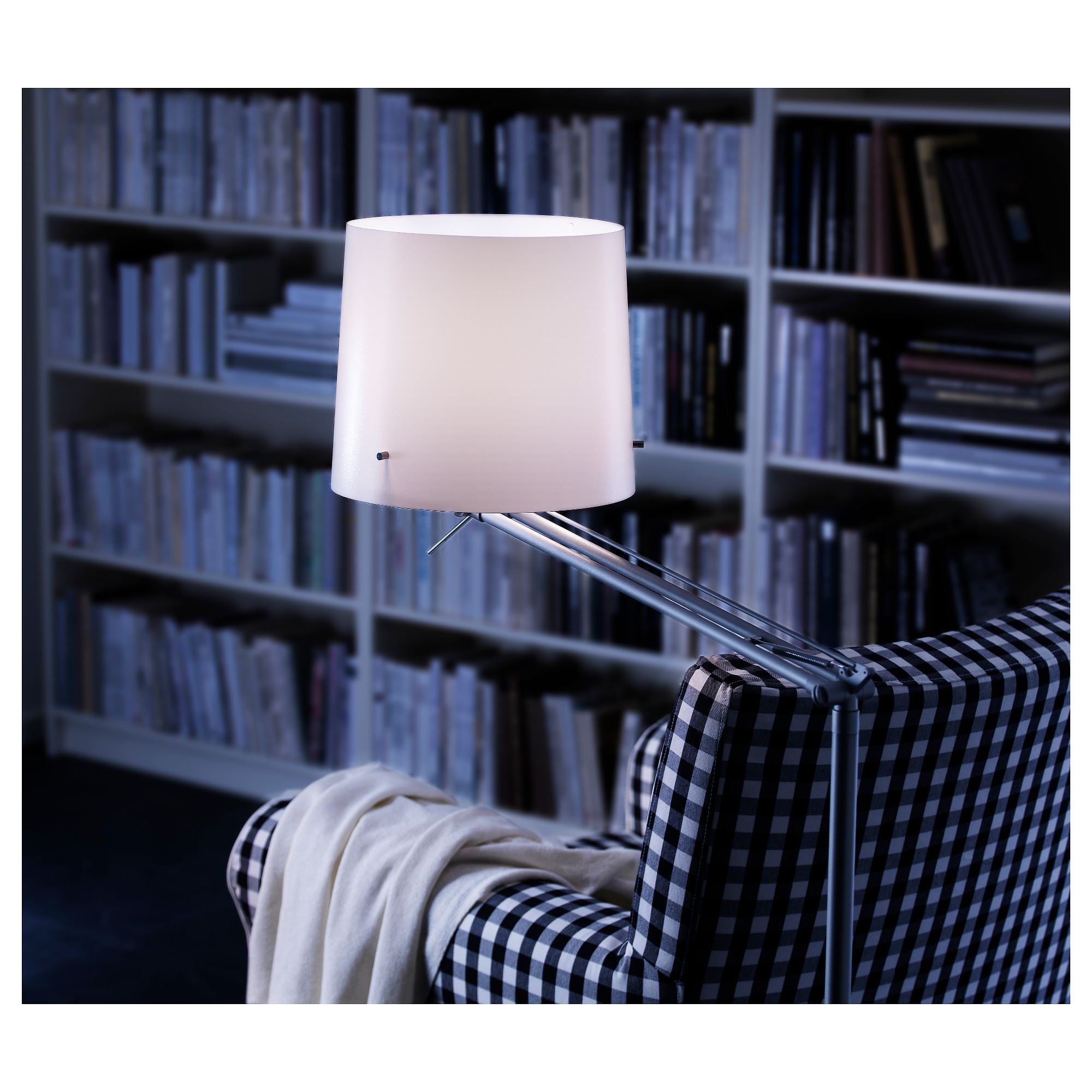 SAMTID yer ve okuma lambası beyaz 152 cm IKEA Aydınlatma