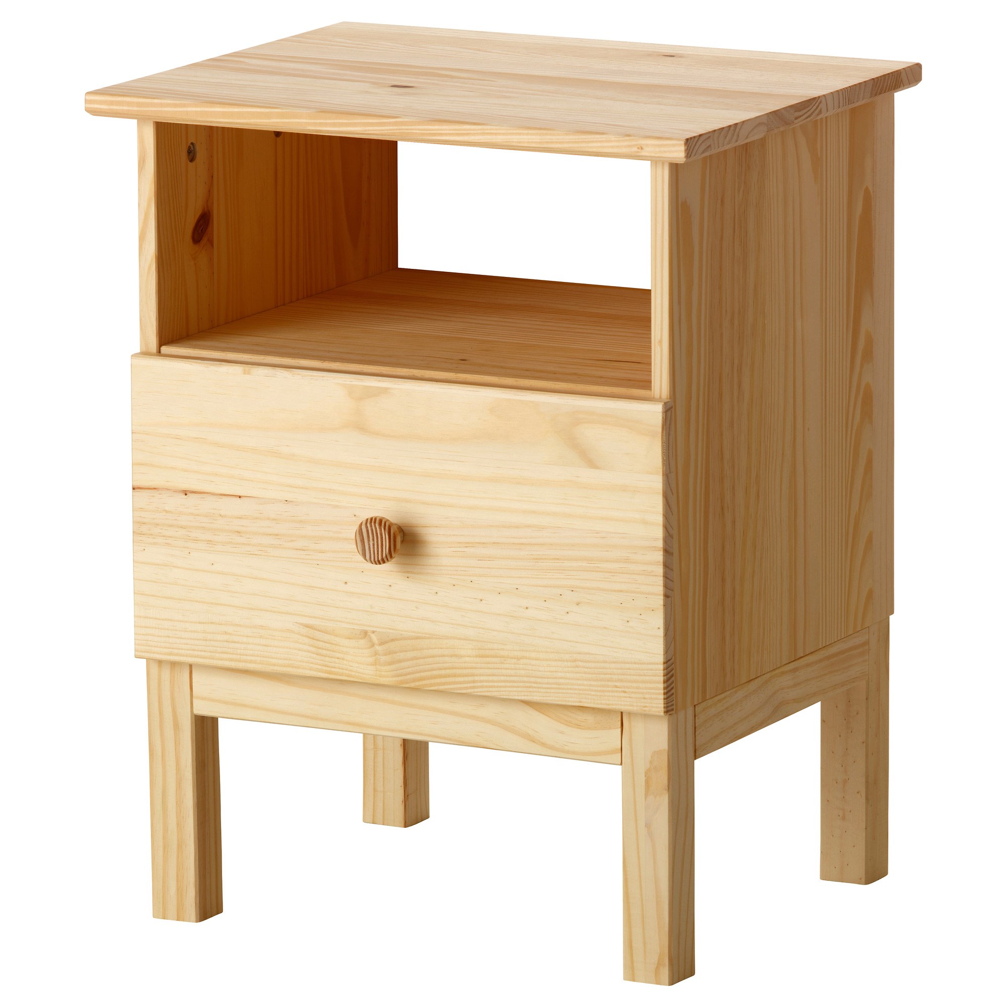 Tarva Bedside Table Pine 48x62 Cm Ikea Bedroom