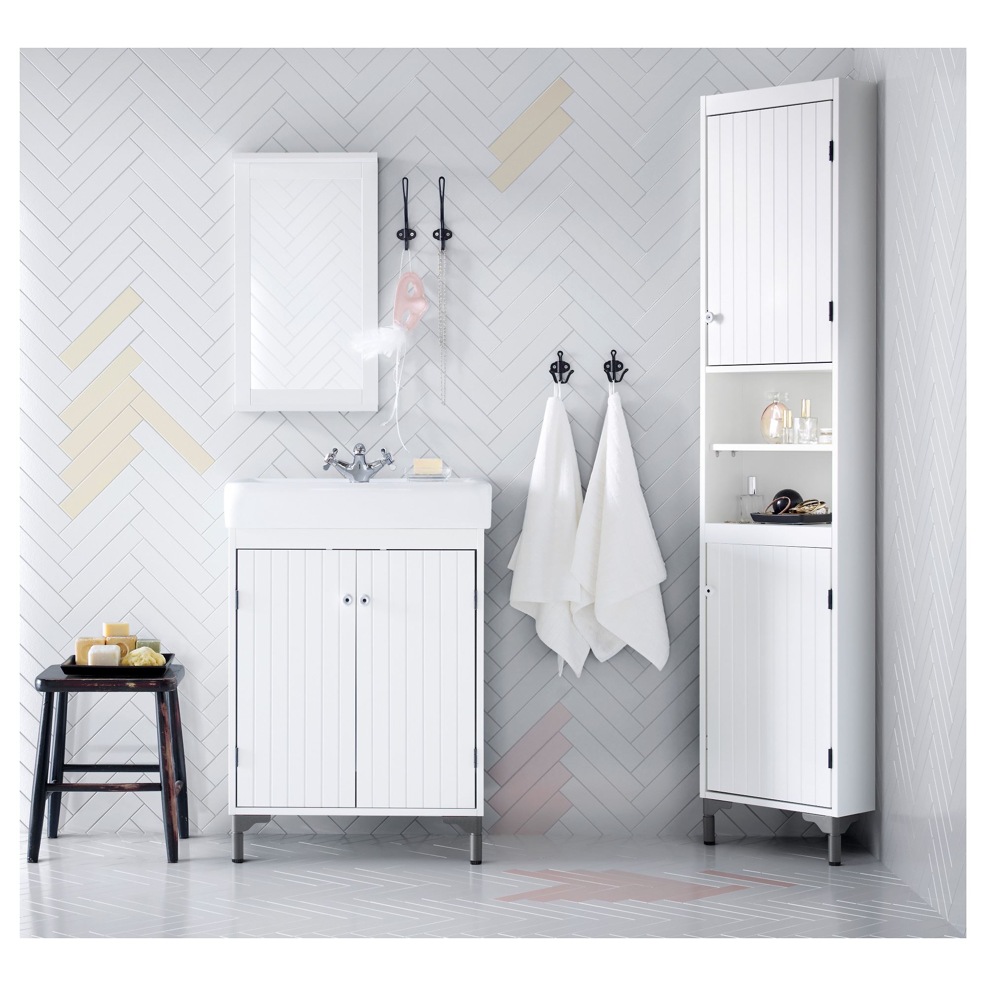 SVARTSJÖN duvar askısı siyah 8 cm IKEA Banyolar