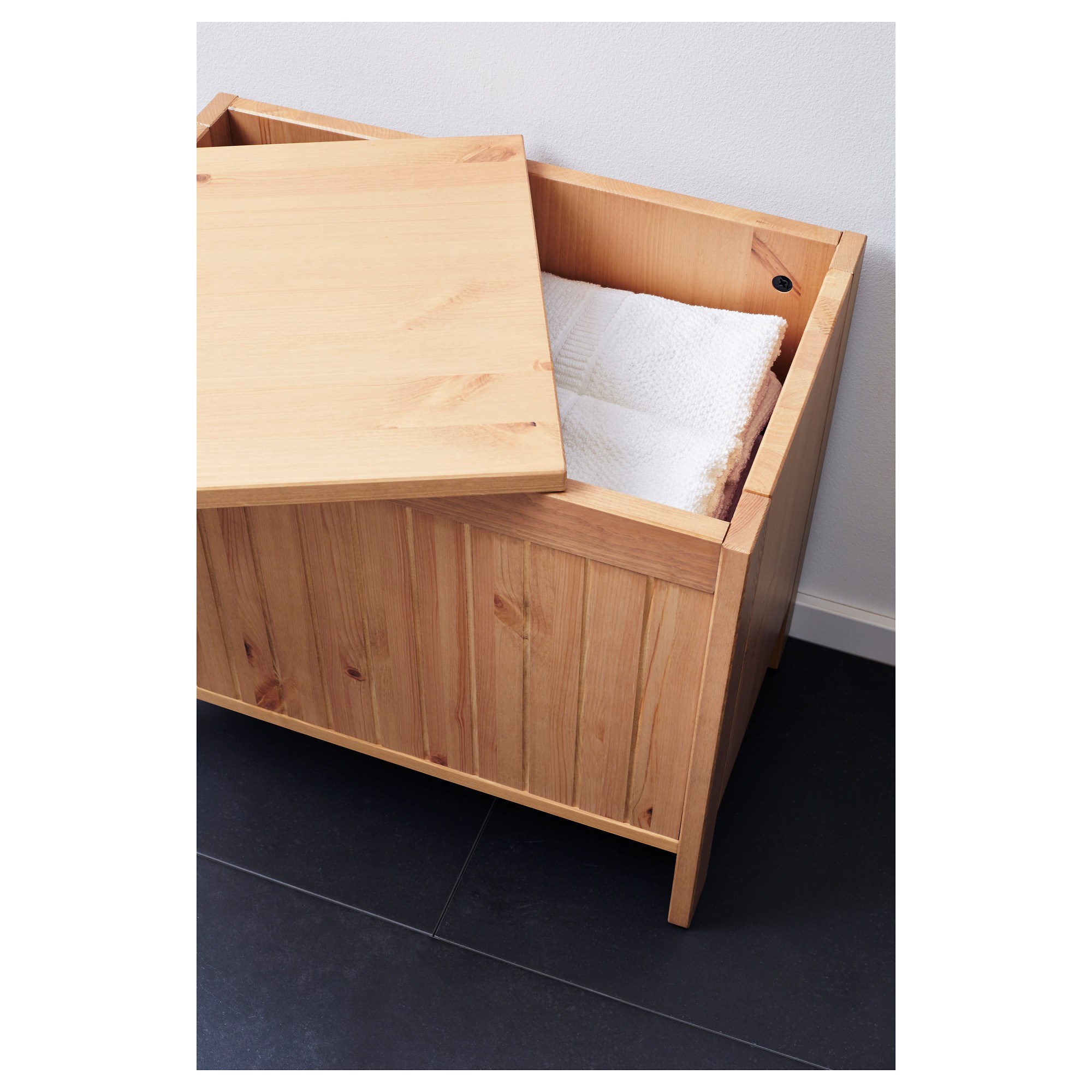 SILVERAN sandıklı tabure kahverengi 54x35x47 cm IKEA Banyolar