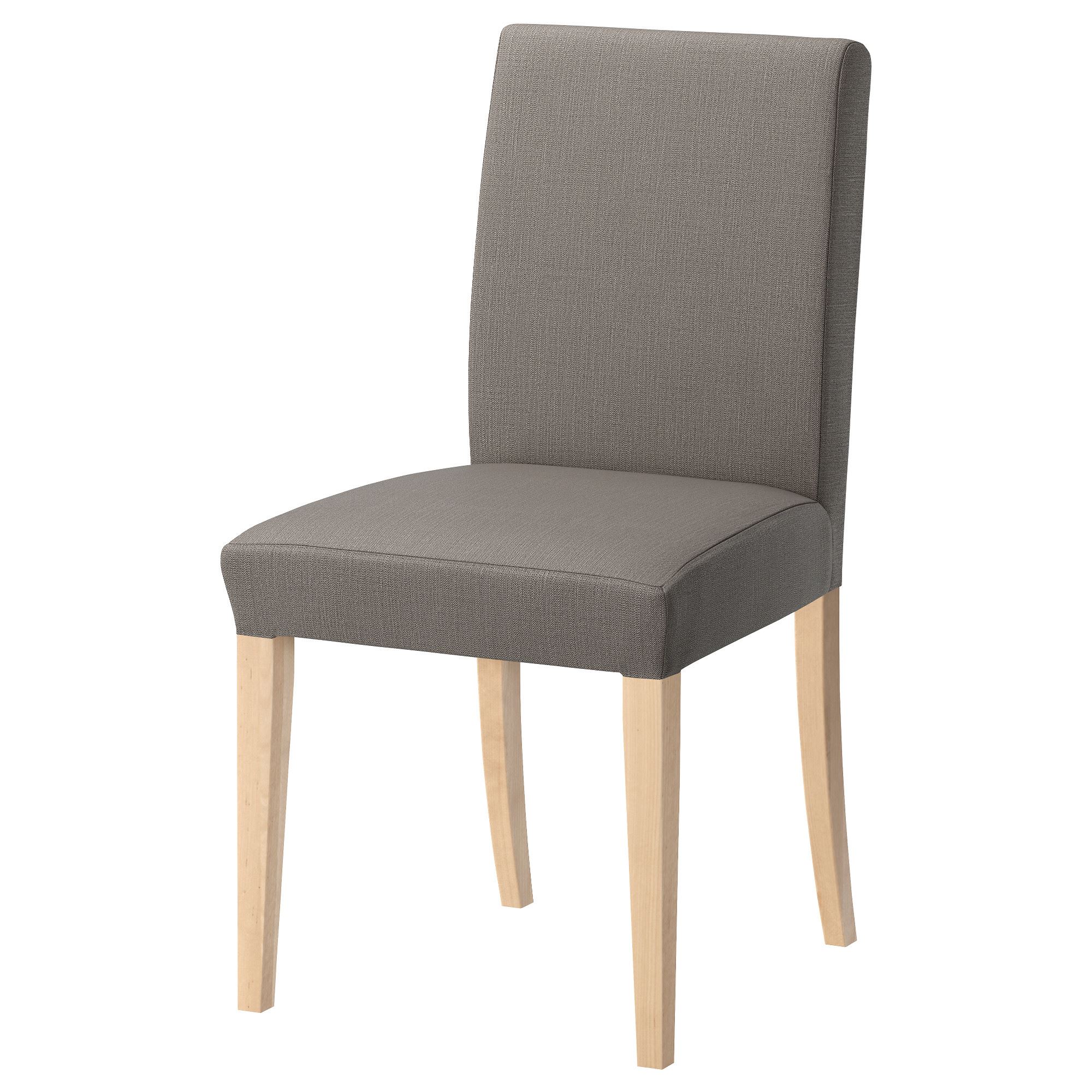 HENRIKSDAL chair birch nolhaga grey beige