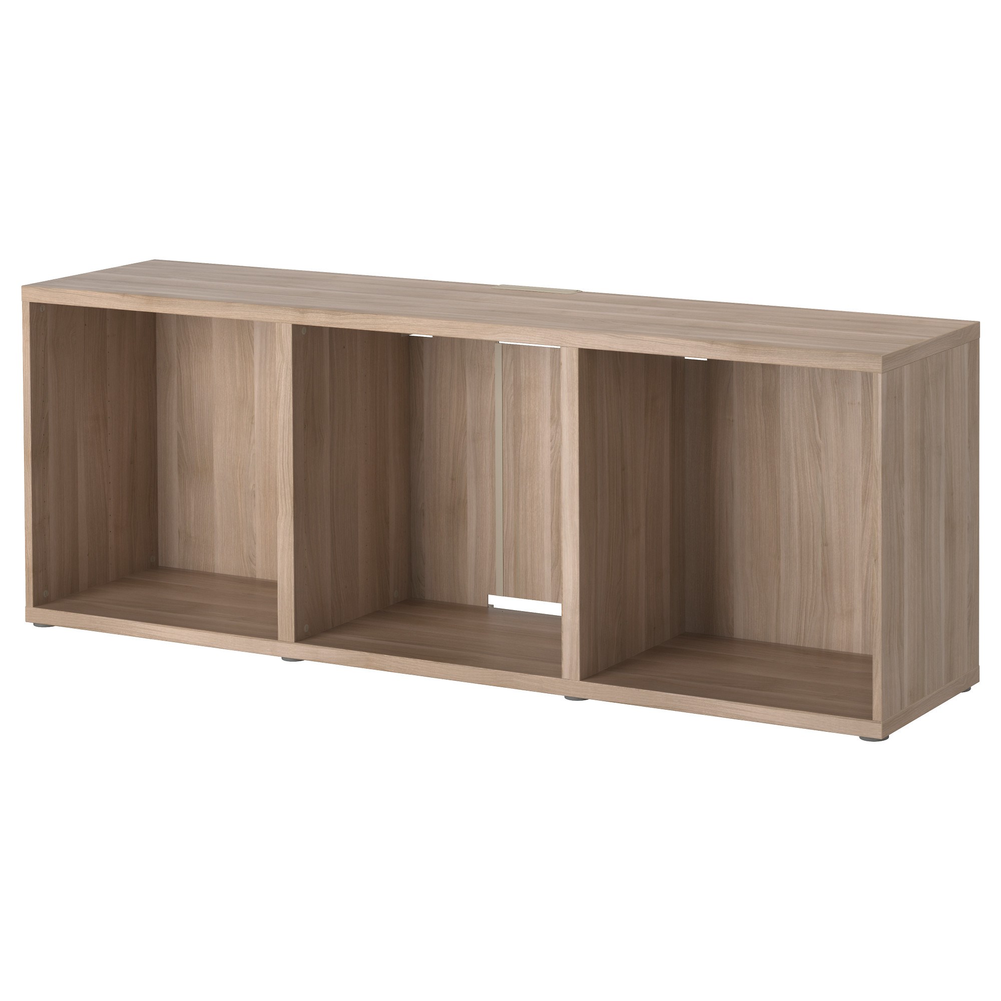 BESTA tv sehpası gri boyalı ceviz görünümlü 180x40x64 cm