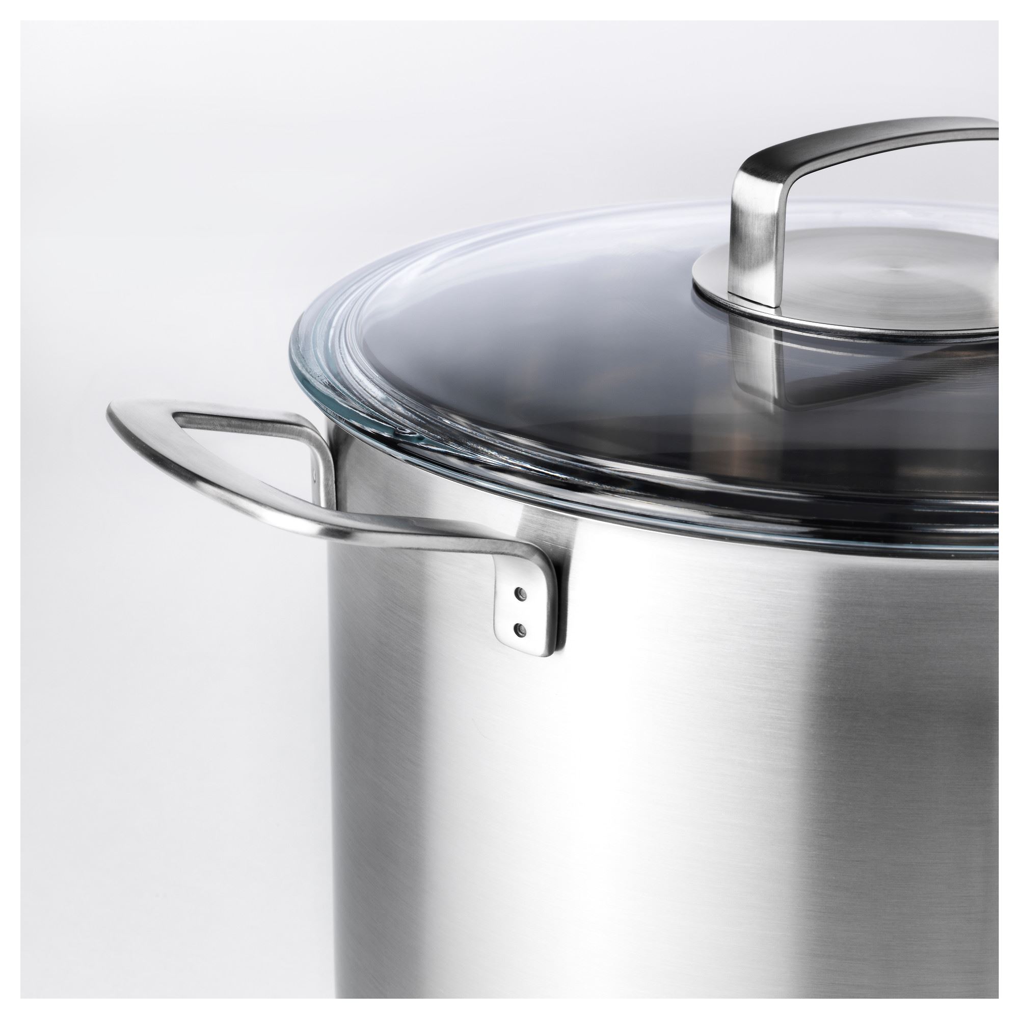  IKEA  365 pot  with lid stainless steel glass