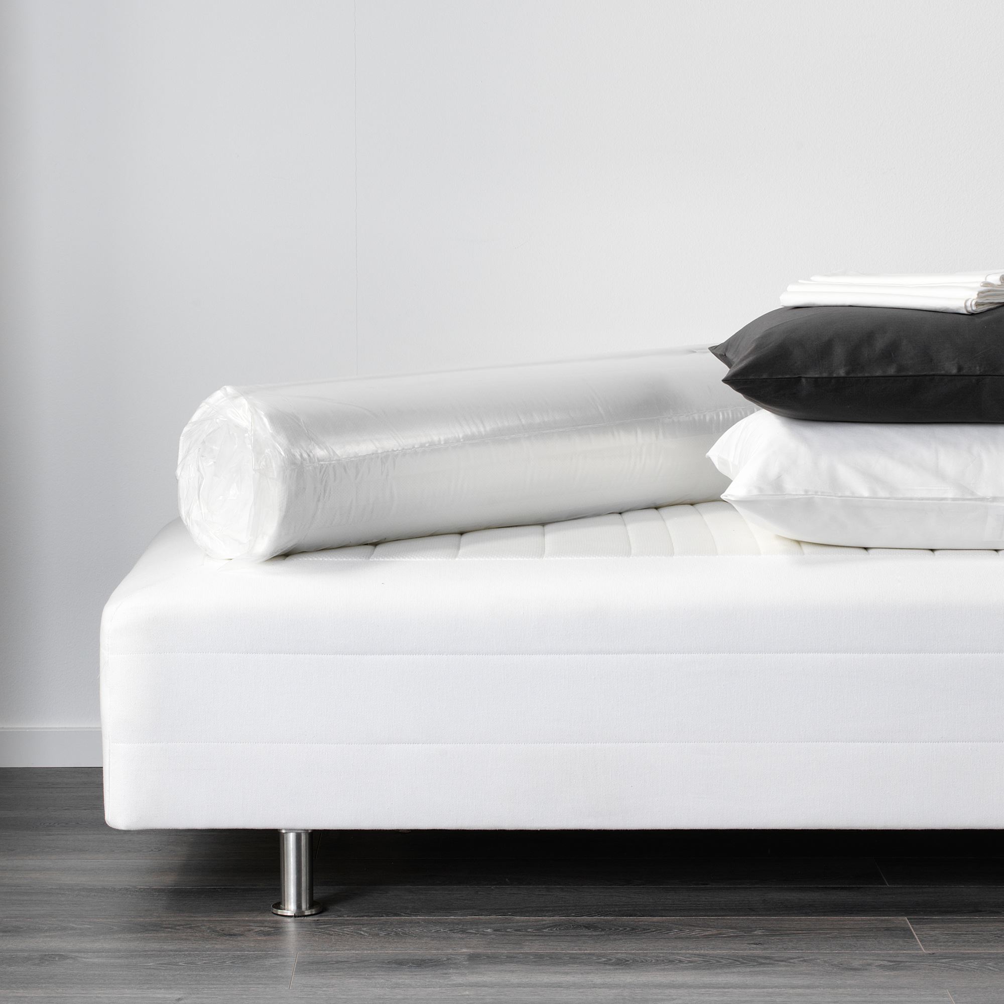 TALGJE çift kişilik yatak koruyucu, beyaz, 160x200 cm