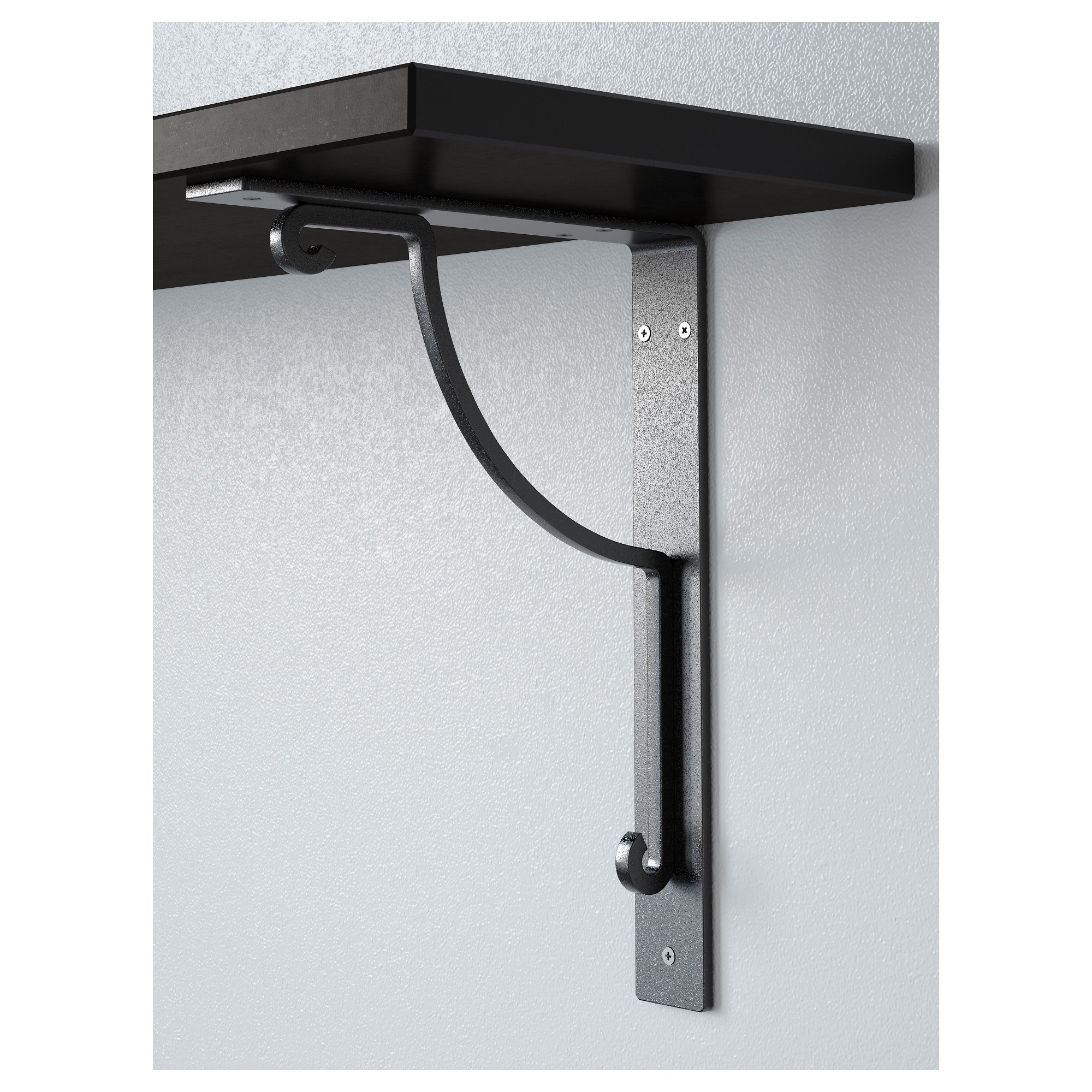 EKBY HEMNES/HALL duvar rafı ve raf ayağı vengesiyah 79x19 cm IKEA EKBY HEMNES/HALL duvar rafı ve raf ayağı vengesiyah 79x19 cm IKEA