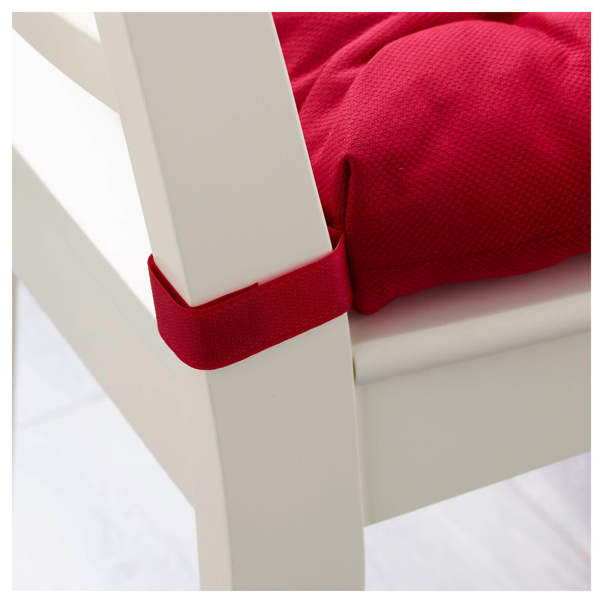 MALINDA sandalye minderi, kırmızı, 35/40x38 cm