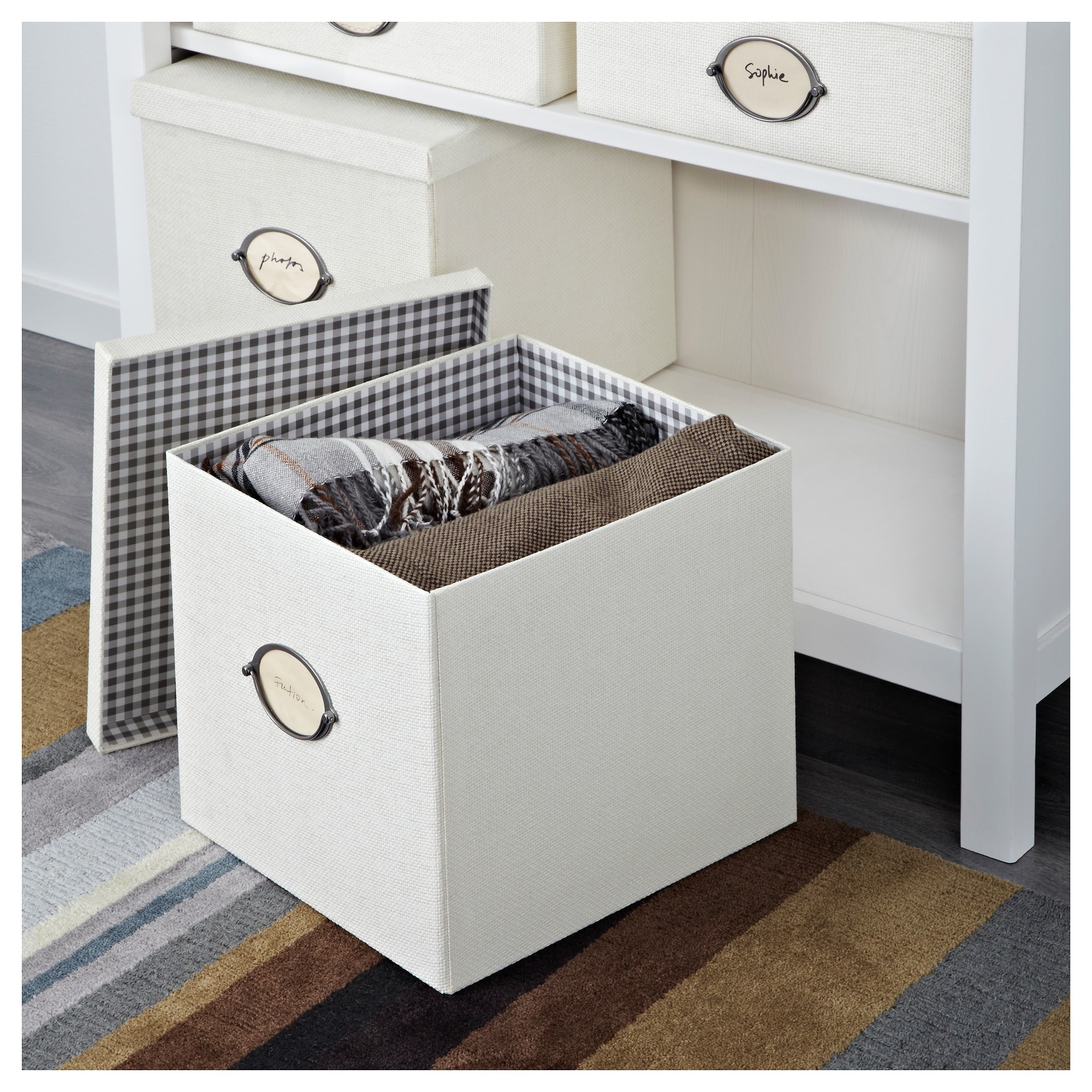 KVARNVIK kapaklı kutu beyaz 32x35x30 cm IKEA Ev Düzenleme
