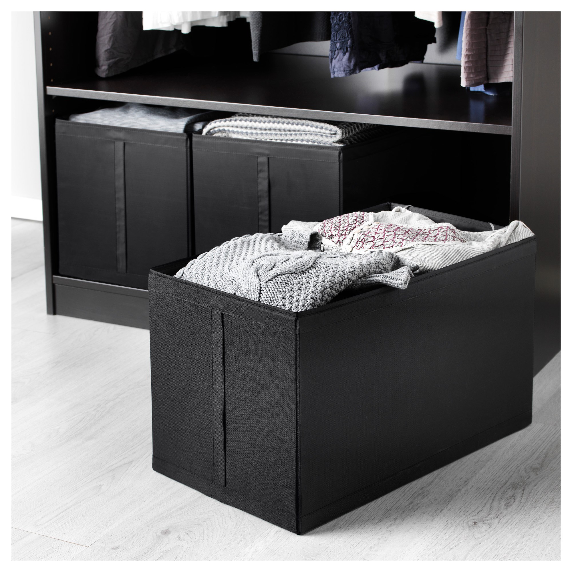 SKUBB kutu seti siyah 31x55x33 cm IKEA Yatak Odaları