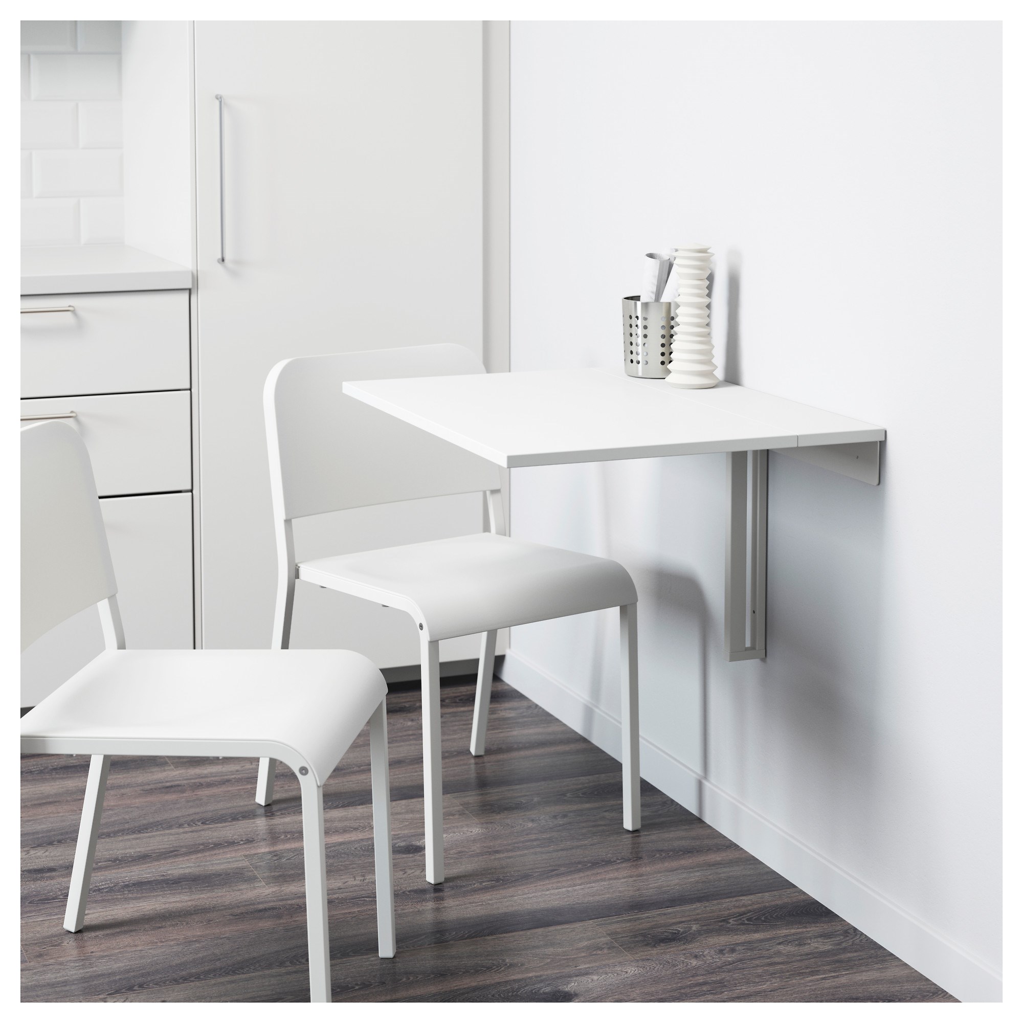 NORBERG duvara monte masa beyaz 75x60 cm IKEA Mutfaklar