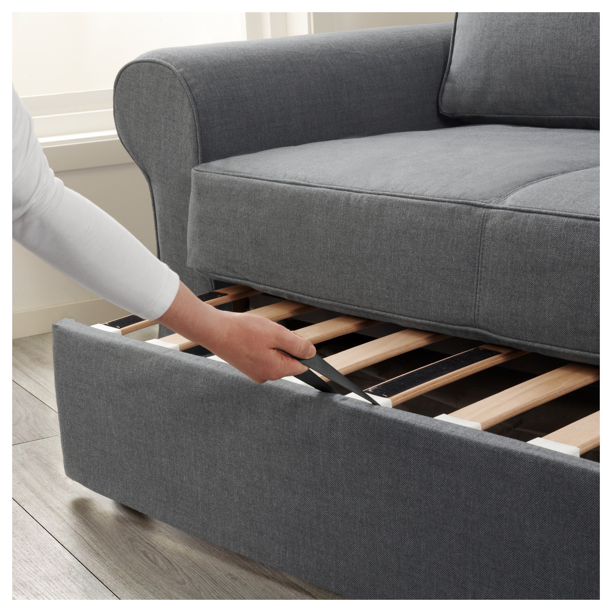 BACKABRO/MARIEBY 3seat sofabed nordvalla dark grey IKEA Living Room