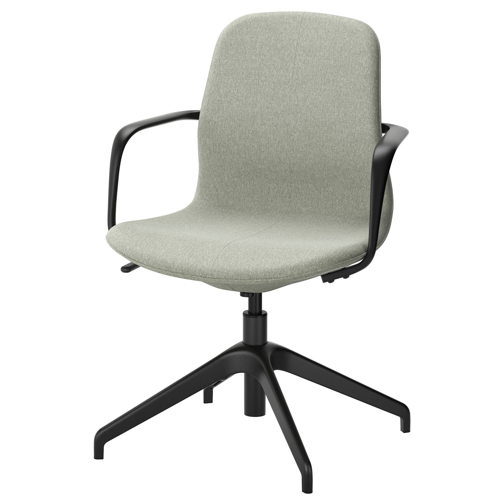 langfjall office chair gunnared light greenblack  ikea