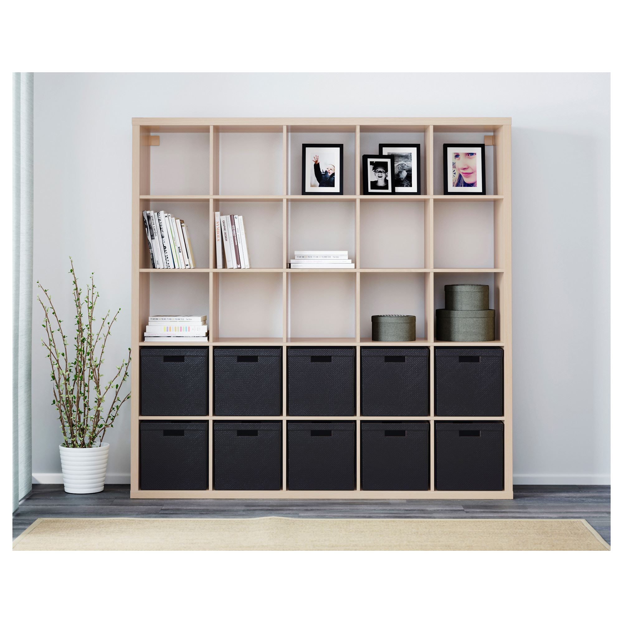Simple Kallax Bookcase for Living room