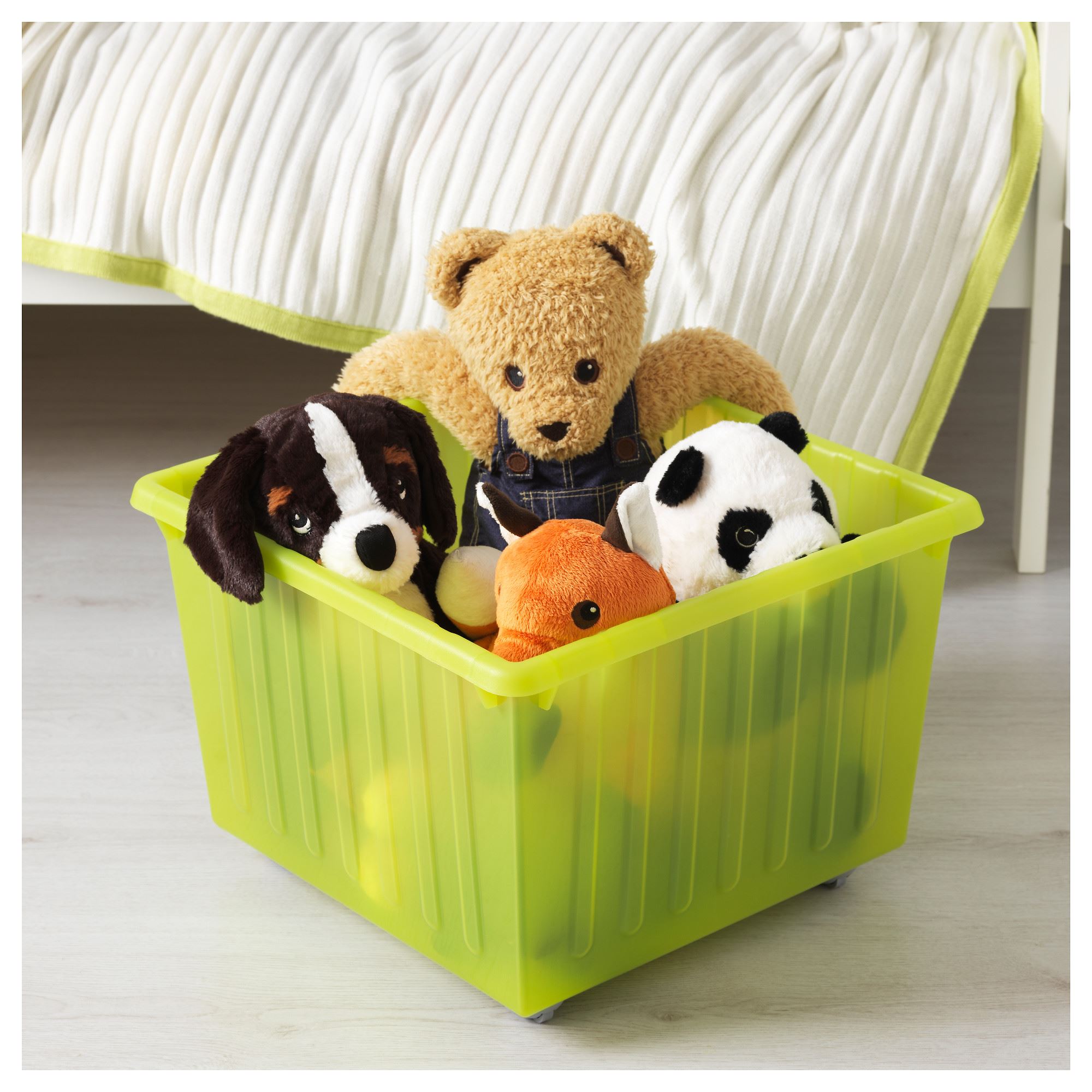 VESSLA tekerlekli kutu yeşil 39x39 cm IKEA IKEA Çocuk VESSLA tekerlekli kutu yeşil 39x39 cm IKEA IKEA Çocuk