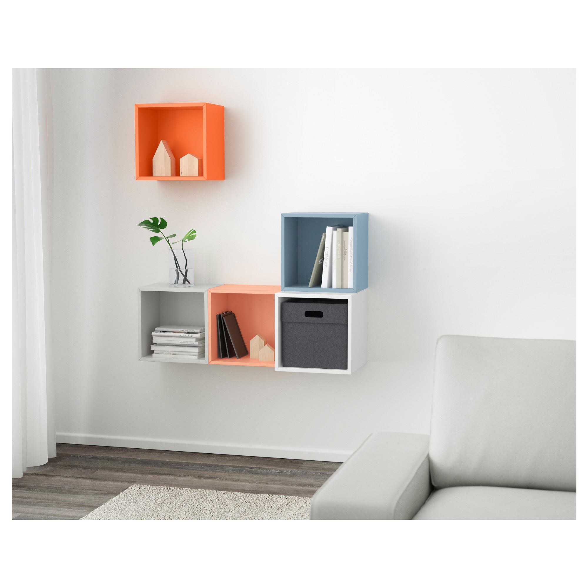 EKET duvar dolabı kombinasyonu çok renkli 105x35x120 cm IKEA TVDolap
