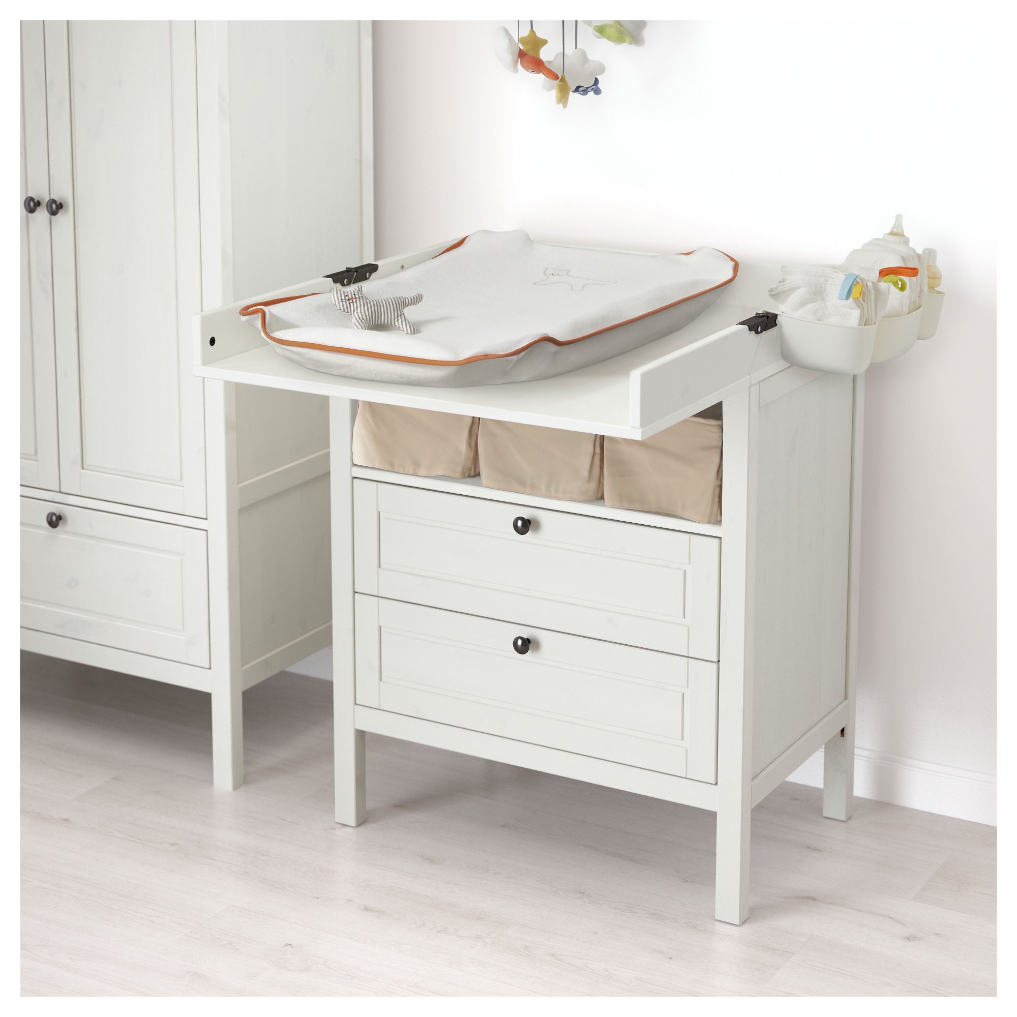 SUNDVIK alt değiştirme masası ve dolap beyaz IKEA IKEA Çocuk