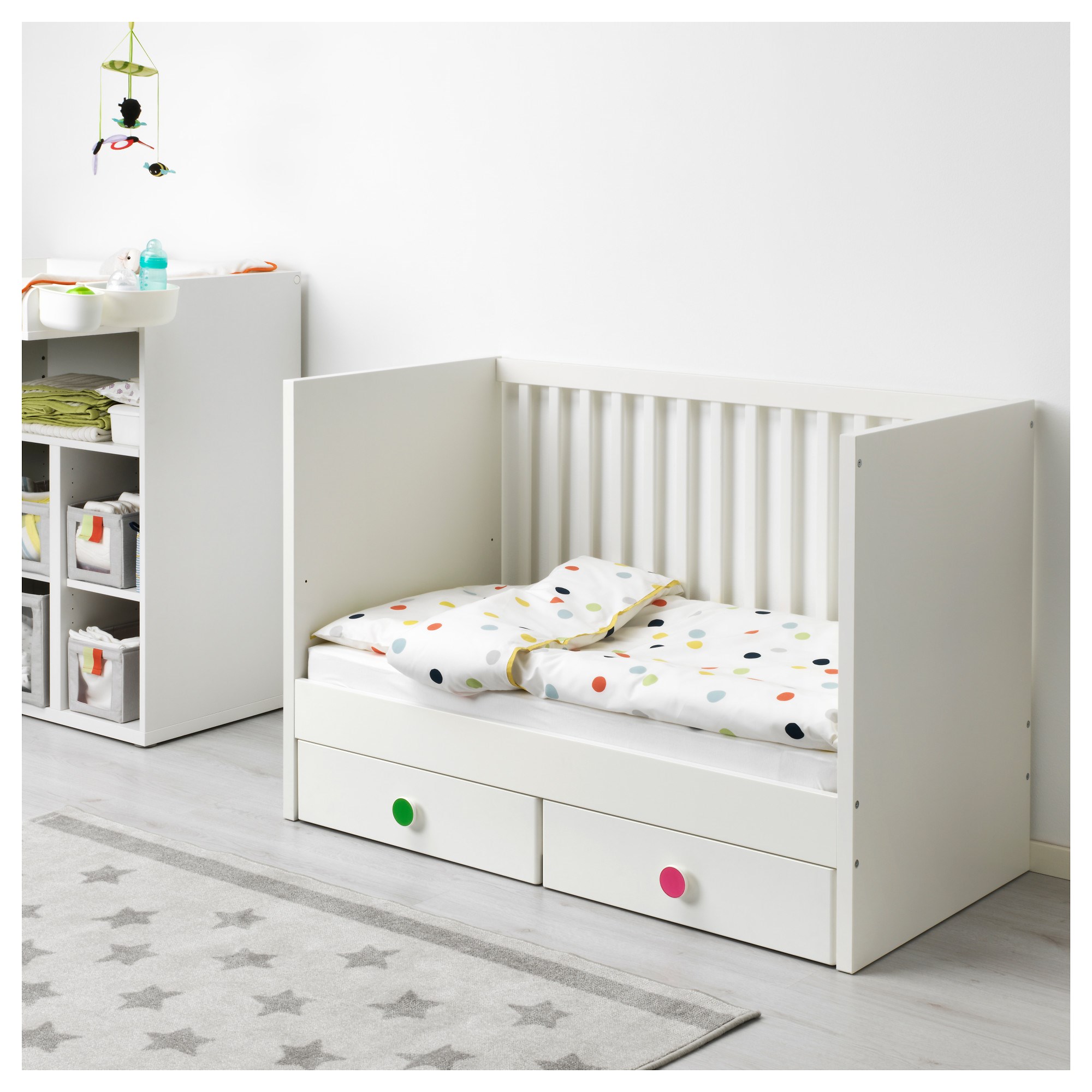 STUVA/FÖLJA bebek karyolası beyaz 60x120 cm IKEA IKEA Çocuk