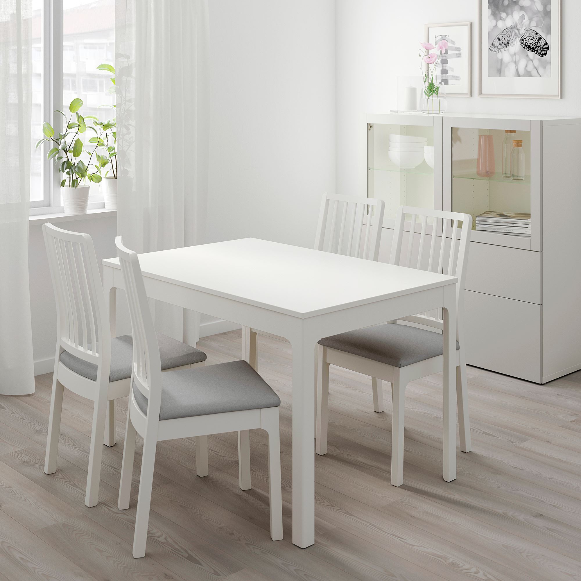  EKEDALEN  extendable table  white 120 180x80 cm IKEA  