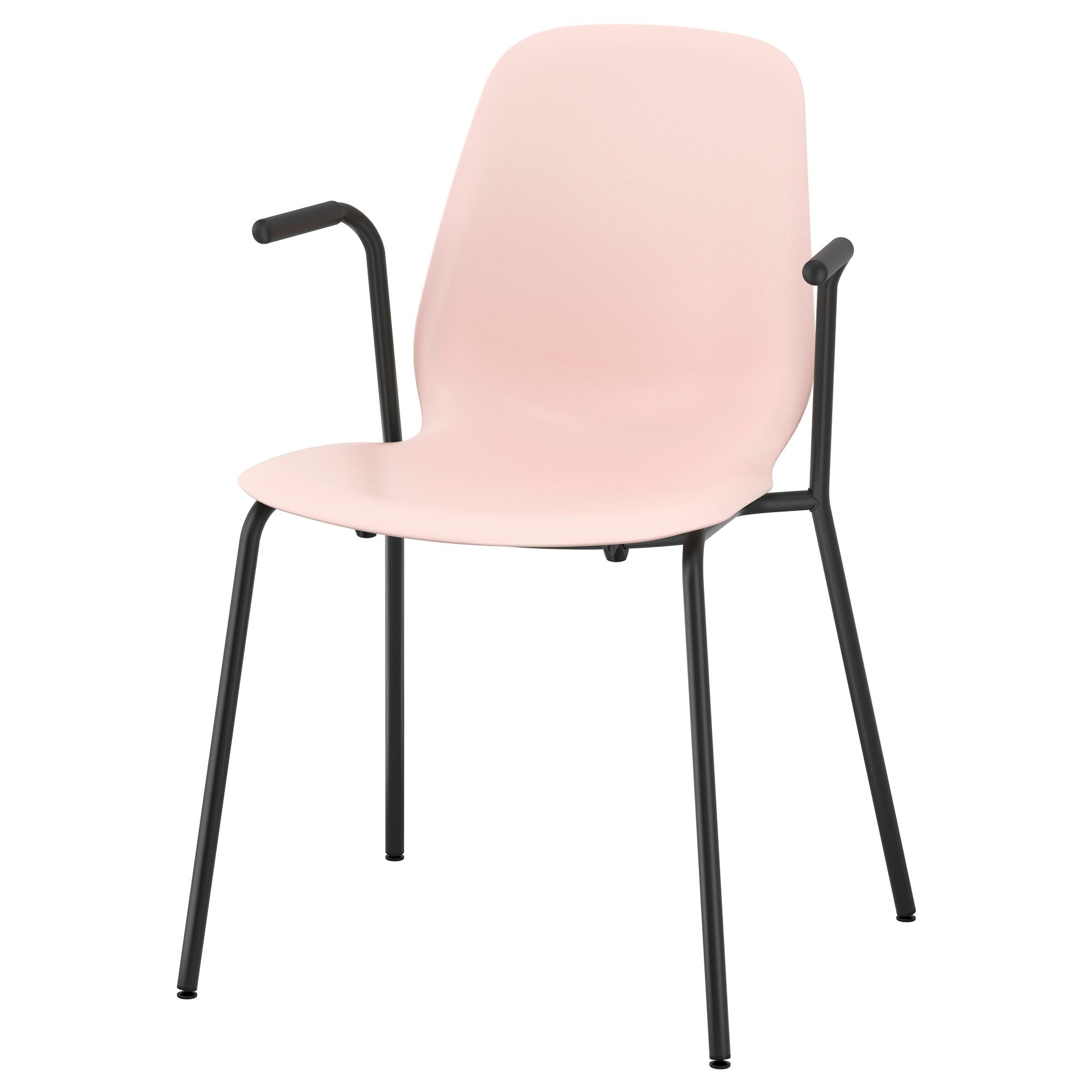 LEIFARNE kolçaklı sandalye pembeDietmar siyah IKEA