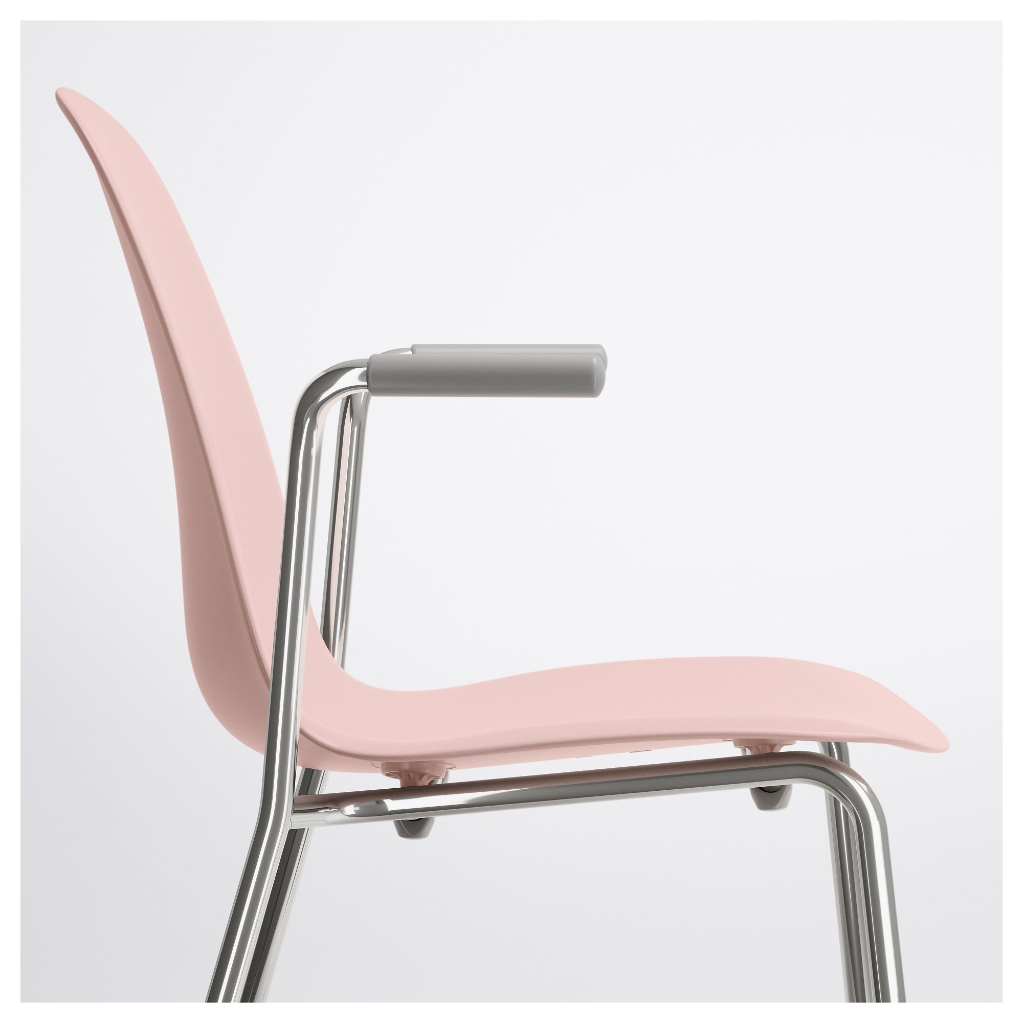 LEIFARNE kolçaklı sandalye pembeDietmar krom kaplama LEIFARNE kolçaklı sandalye pembeDietmar krom kaplama