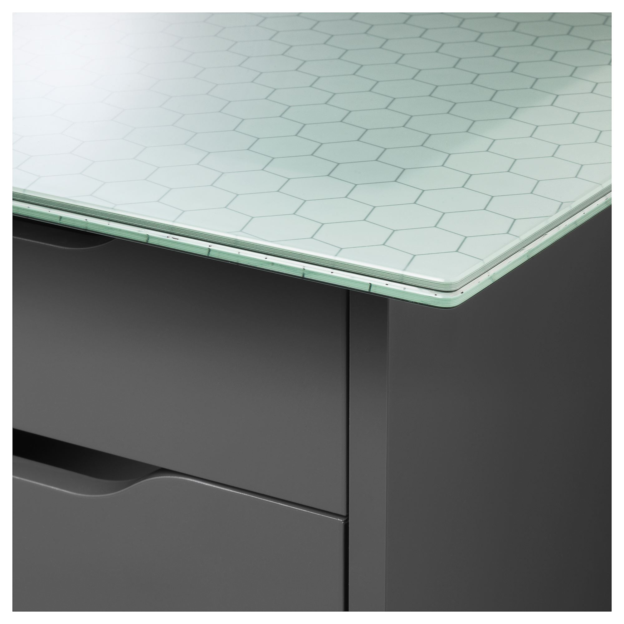 GLASHOLM/ALEX desk patterned grey 148x73 cm IKEA Home Office