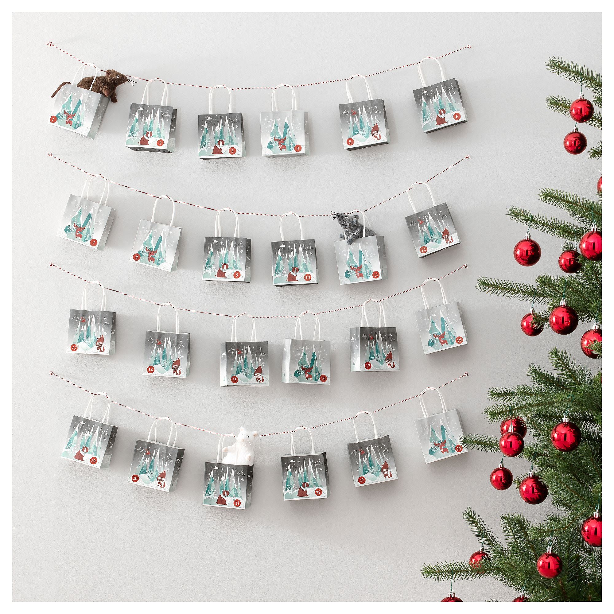 VINTER 2017 hediye poşeti çok renkli 10x10 cm IKEA Ev Dekorasyonu