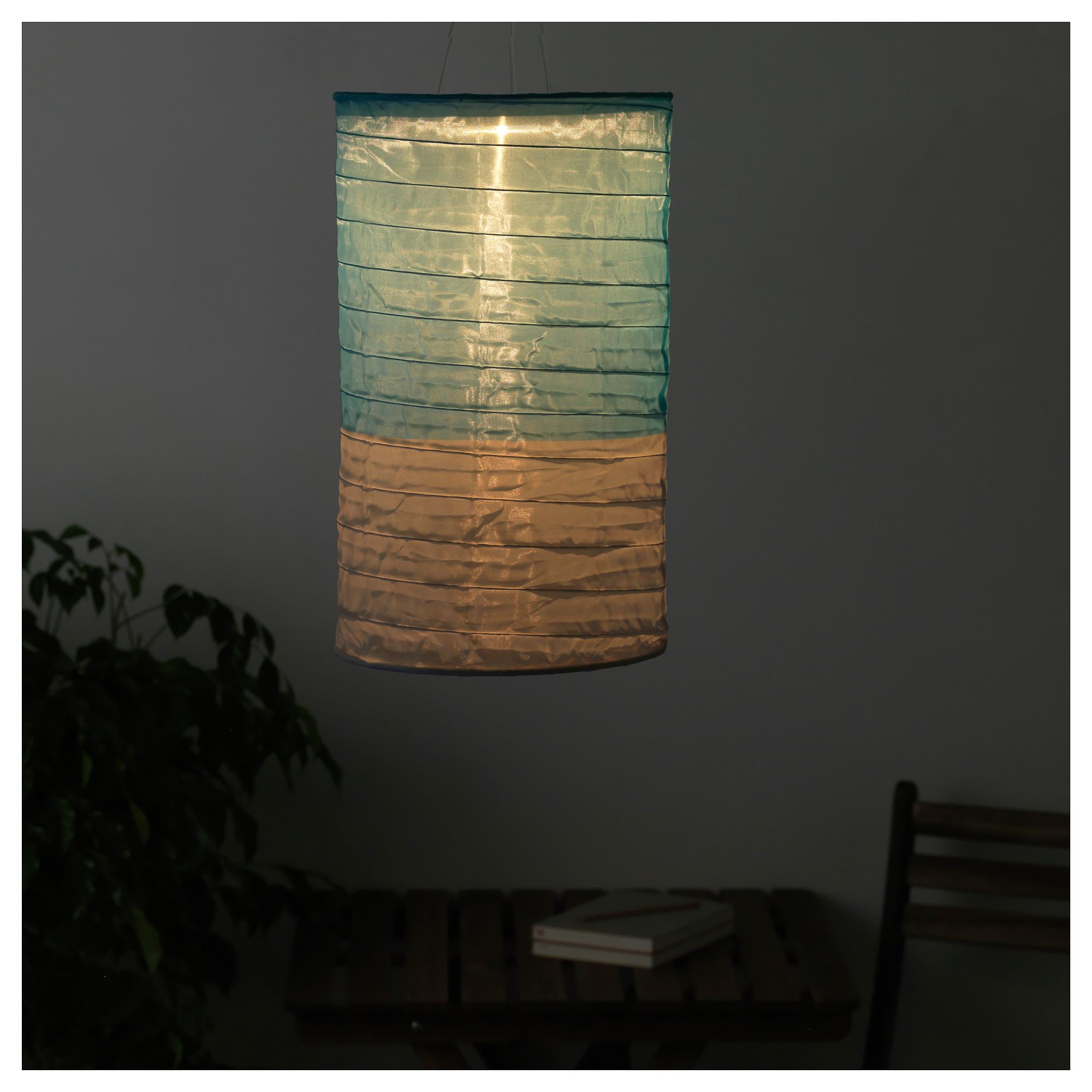 SOLVINDEN güneş enerjili sarkıt lamba mavigri 23 cm