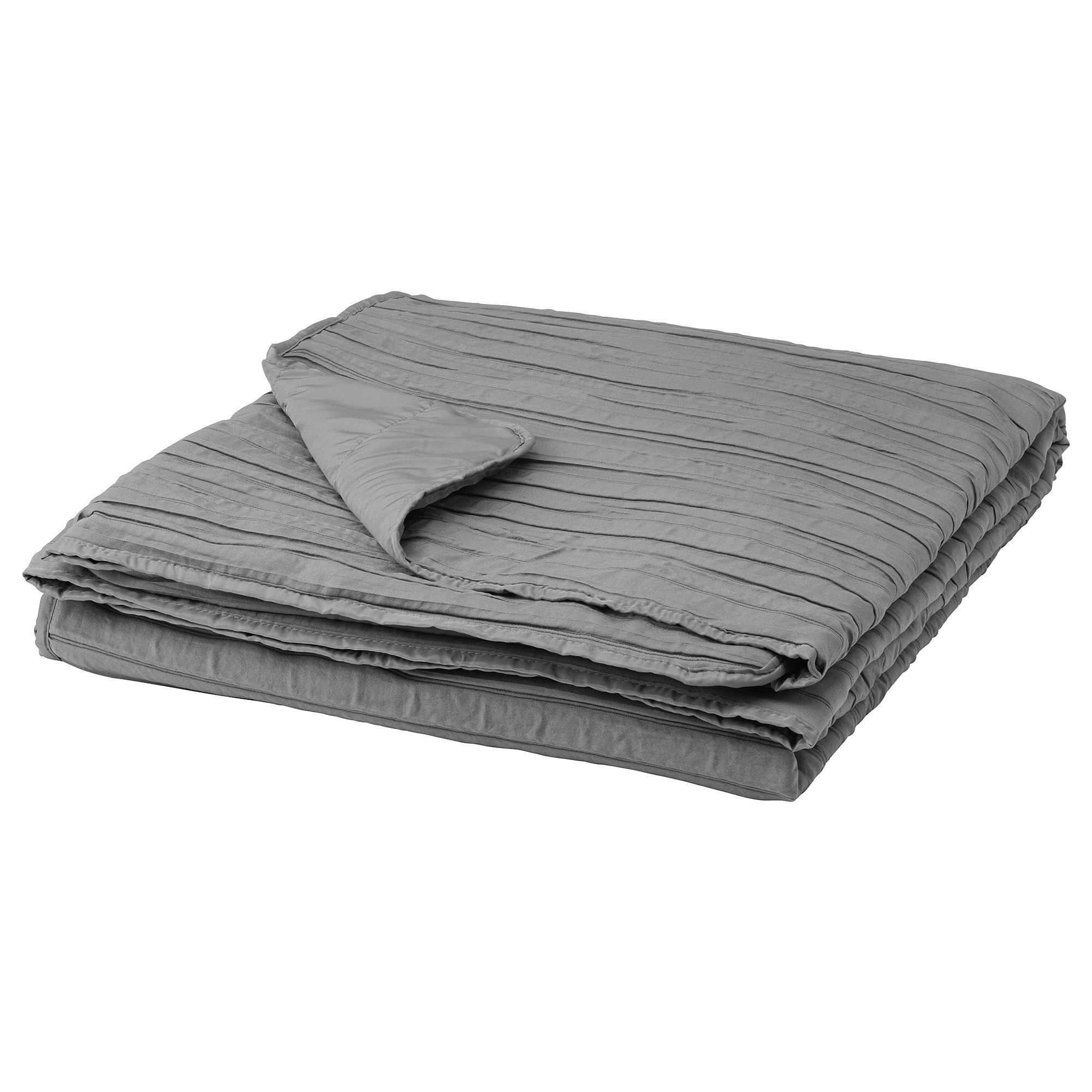 VEKETAG tek kişilik yatak örtüsü, gri, 160x250 cm