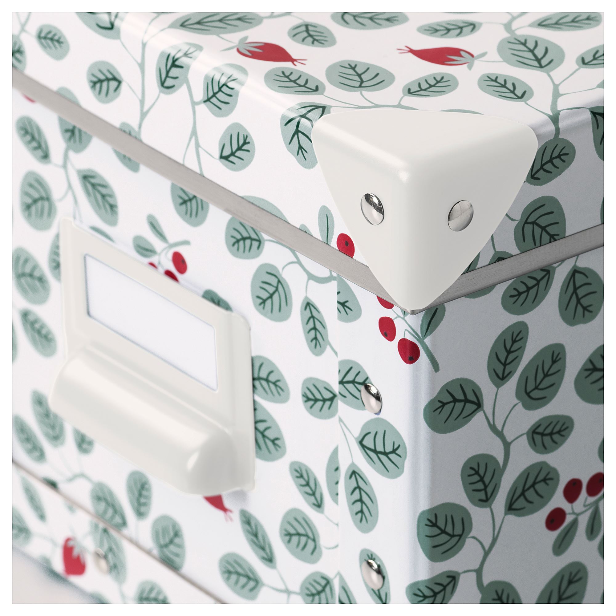 FJALLA kapaklı kutu beyazyeşil 18x26x15 cm IKEA Ev Düzenleme