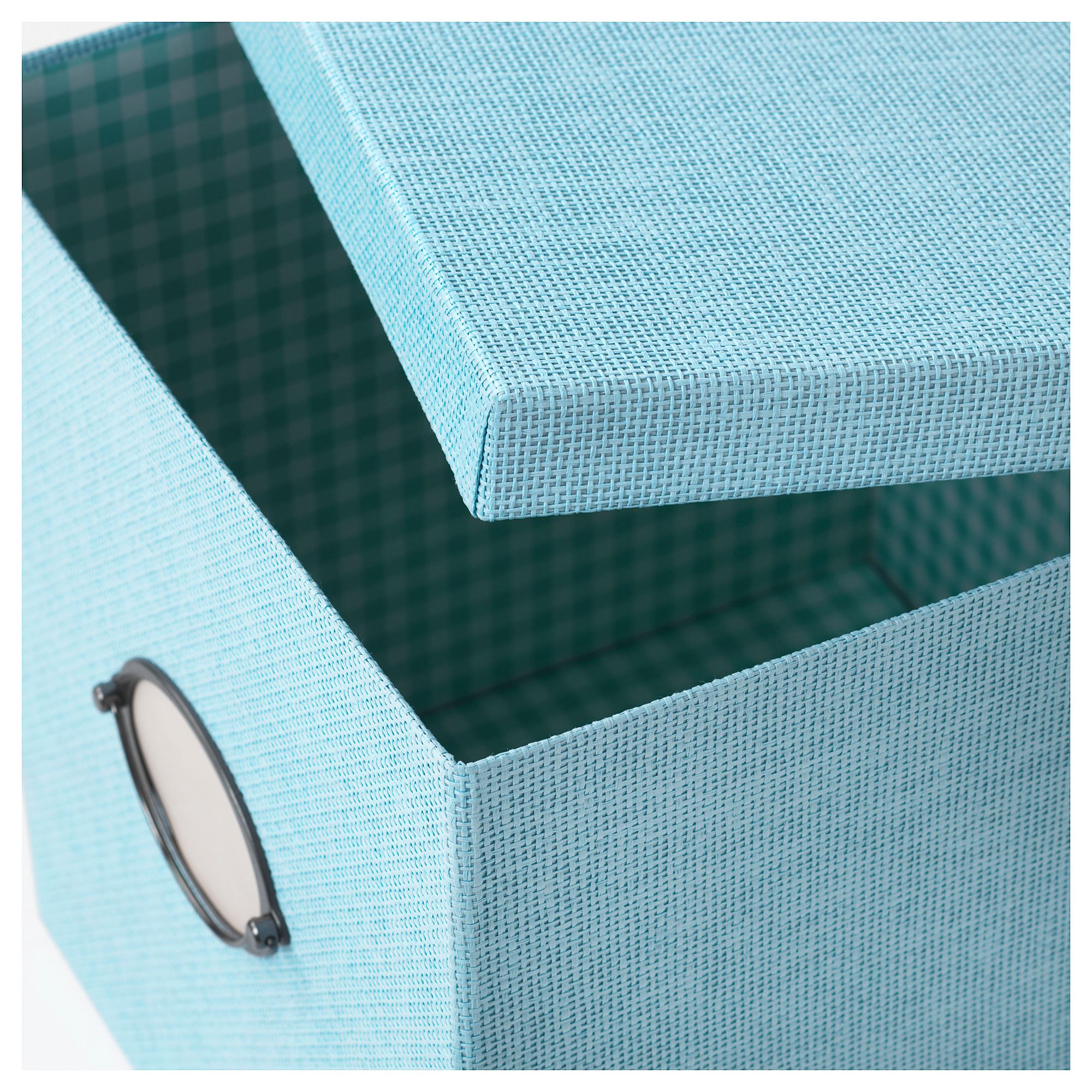 KVARNVIK kapaklı kutu mavi 30x30x30 cm IKEA Ev Düzenleme