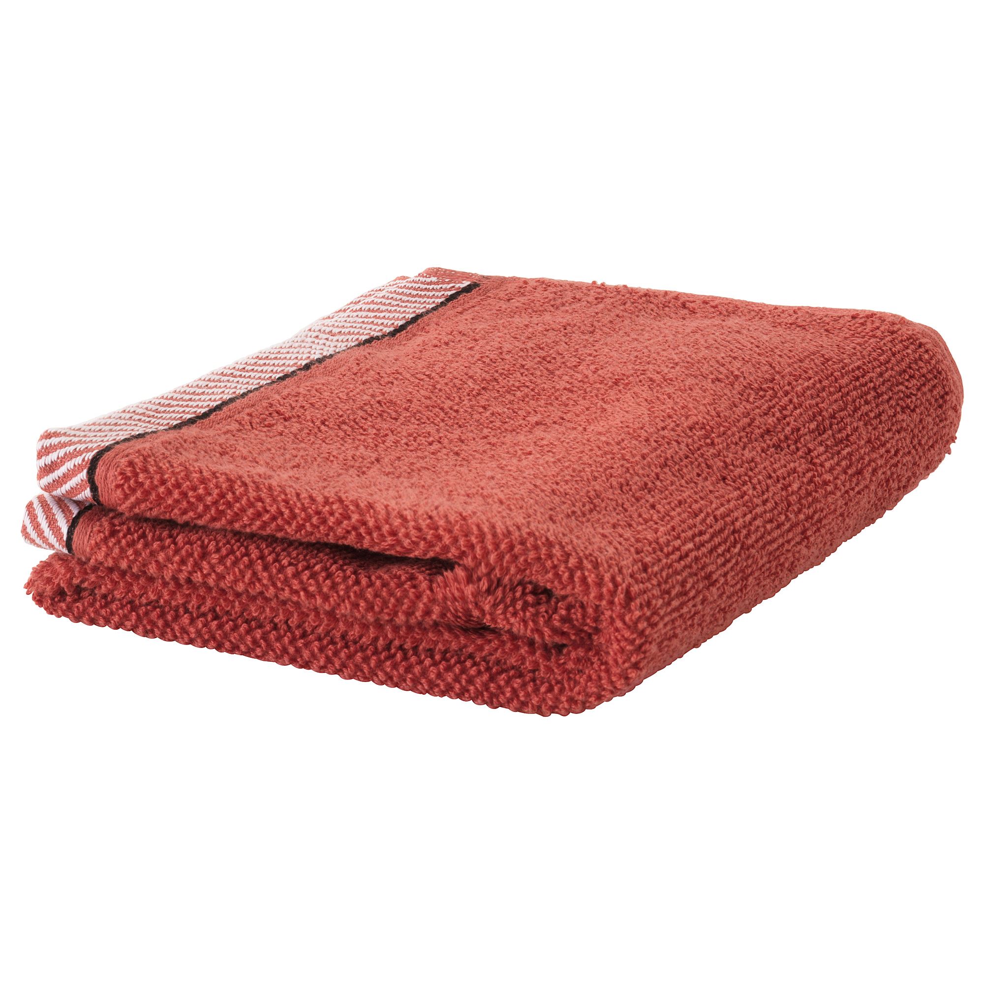 VIKFJARD hand towel red 40x70 cm  IKEA Bathroom