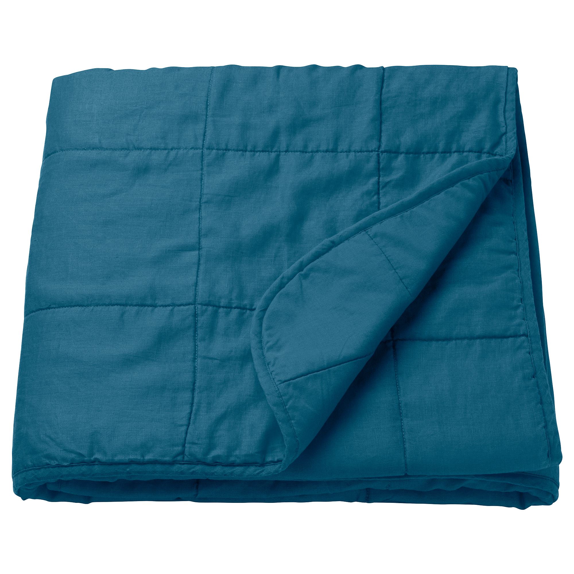 GULVED çift kişilik yatak örtüsü koyu mavi 260x250 cm IKEA Ev Tekstili