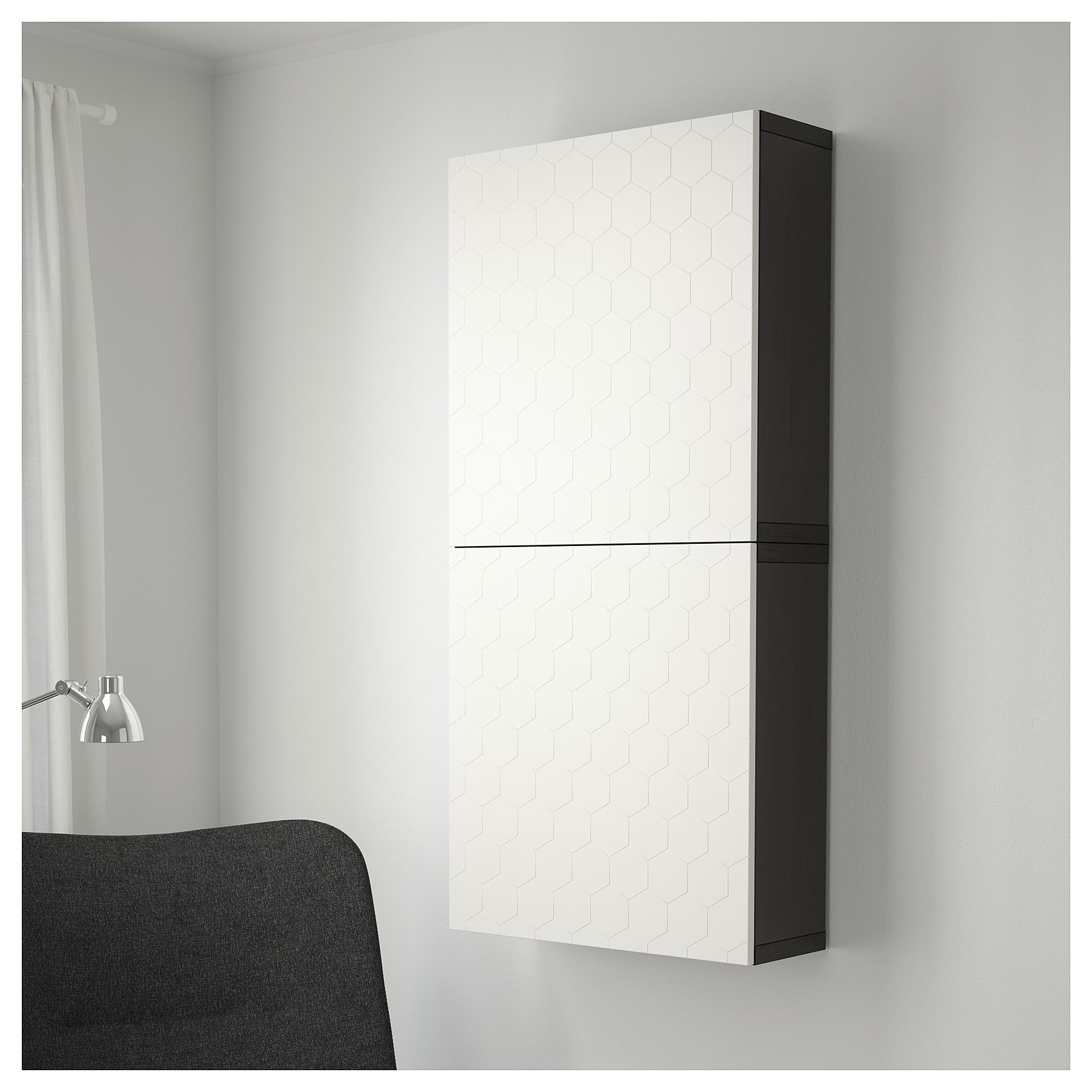 BESTA/VASSVIKEN duvar dolabı vengebeyaz 60x20x128 cm IKEA TVDolap