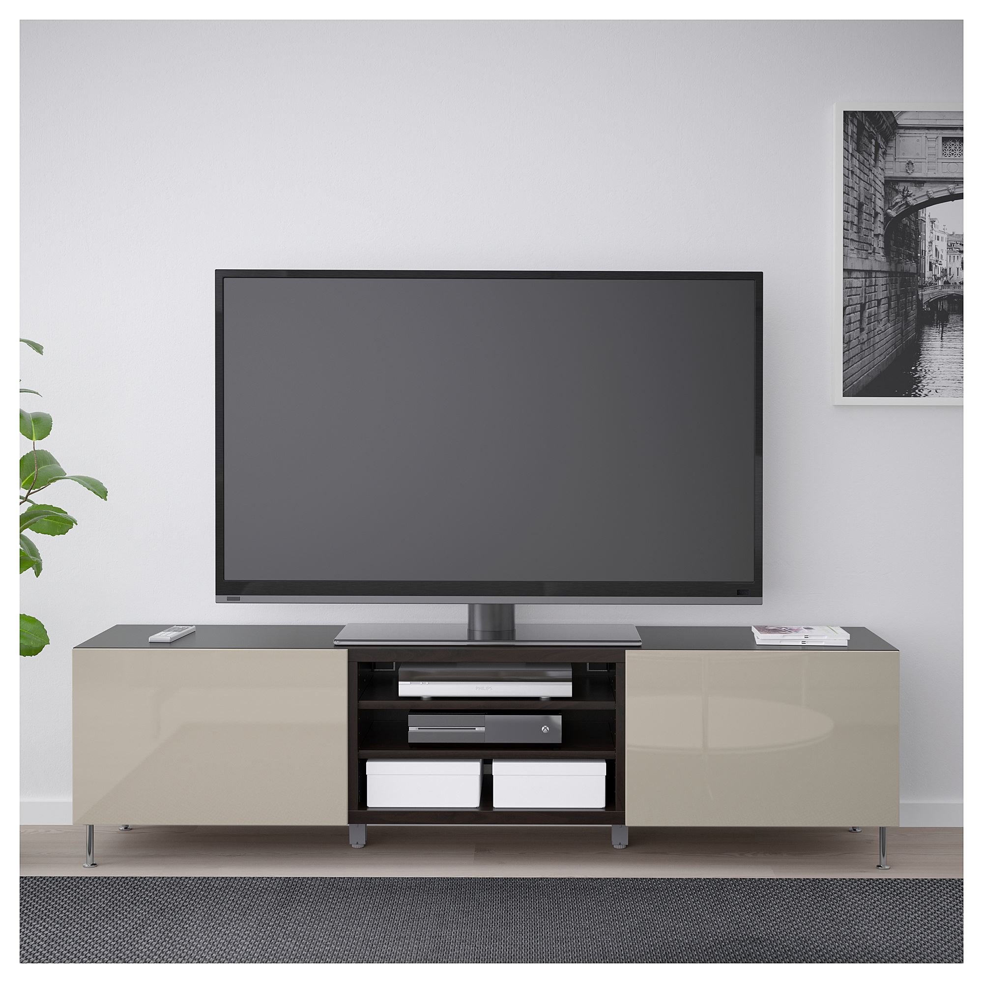 BESTA/SELSVIKEN tv sehpası vengebejstallarp 180x40x48 cm IKEA TV