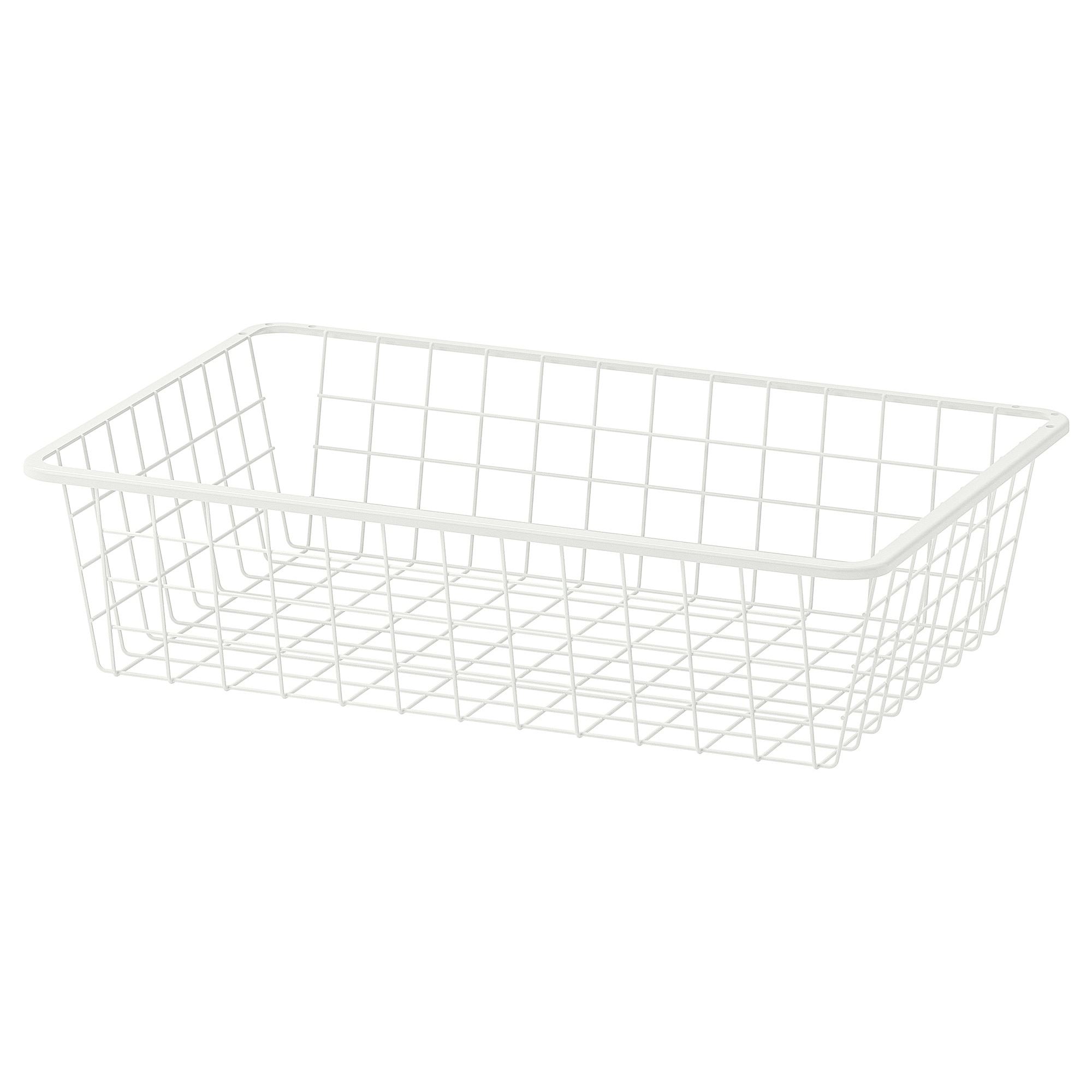 HJALPA beyaz 60x40 cm tel sepet | IKEA