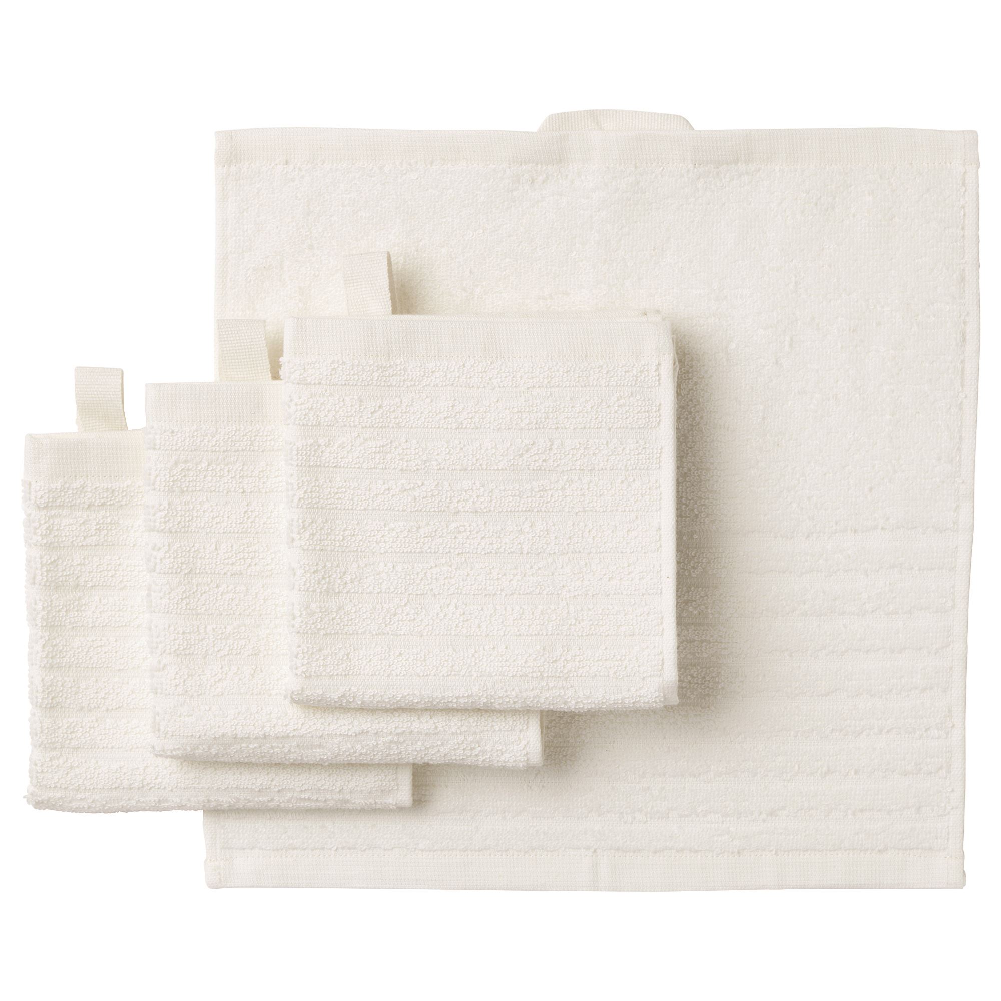 VAGSJN hand towel white 30x30 cm  IKEA Bathroom