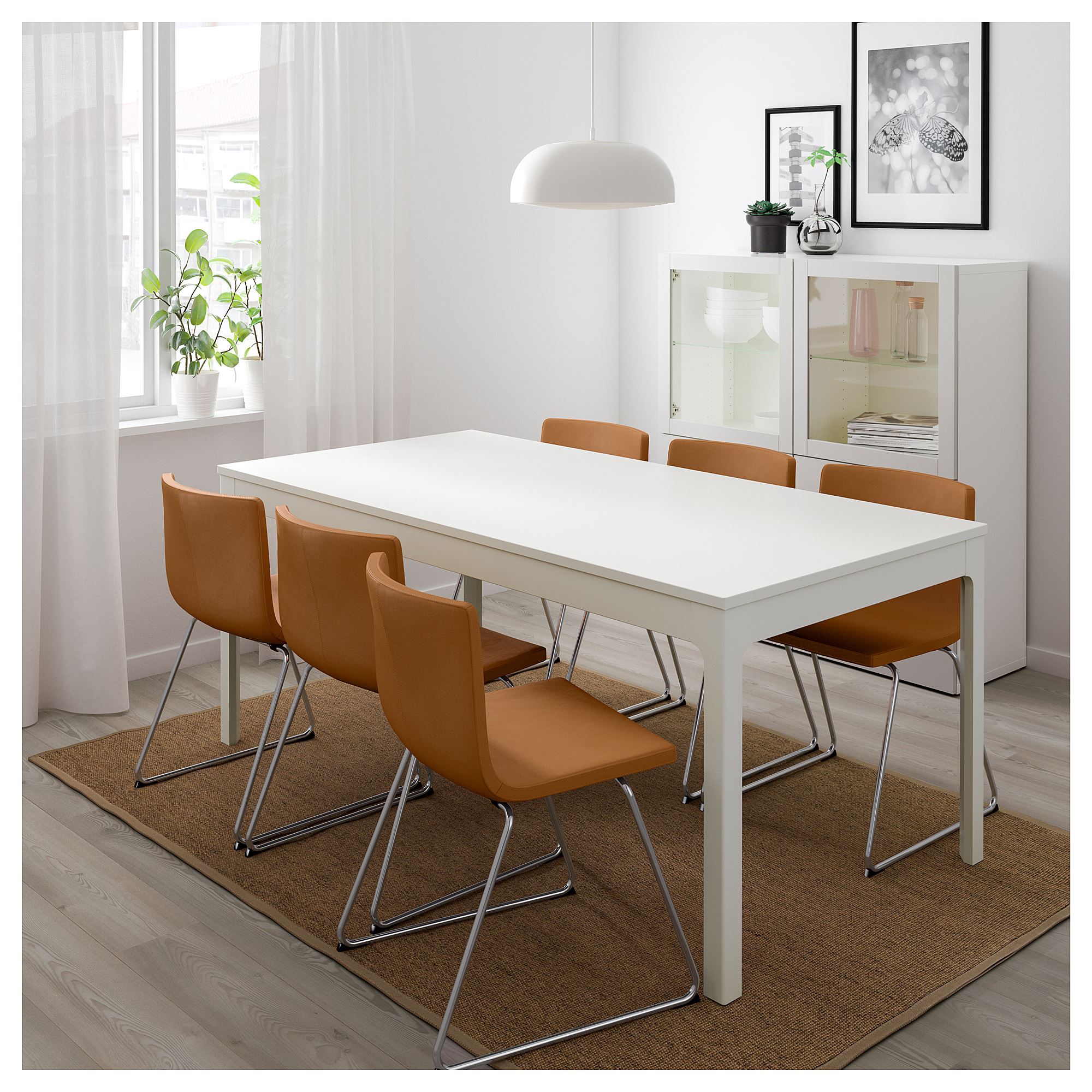  EKEDALEN  extendable table  white 180 240x90 cm IKEA  