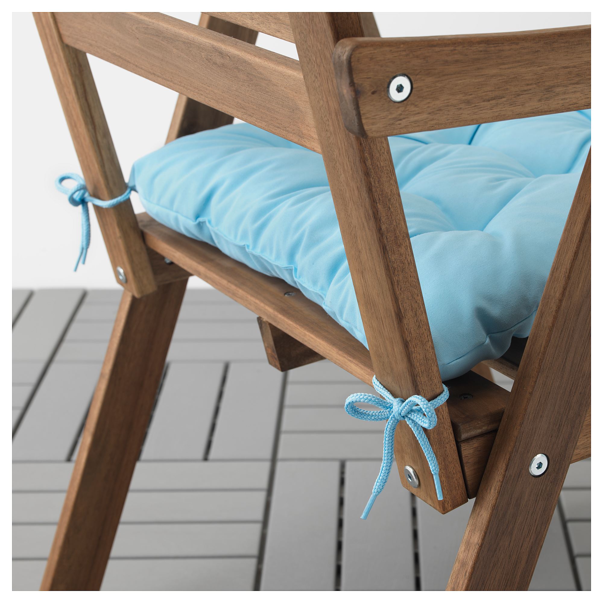 KUDDARNA sandalye minderi açık mavi 44x44 cm IKEA Yaz Ürünleri